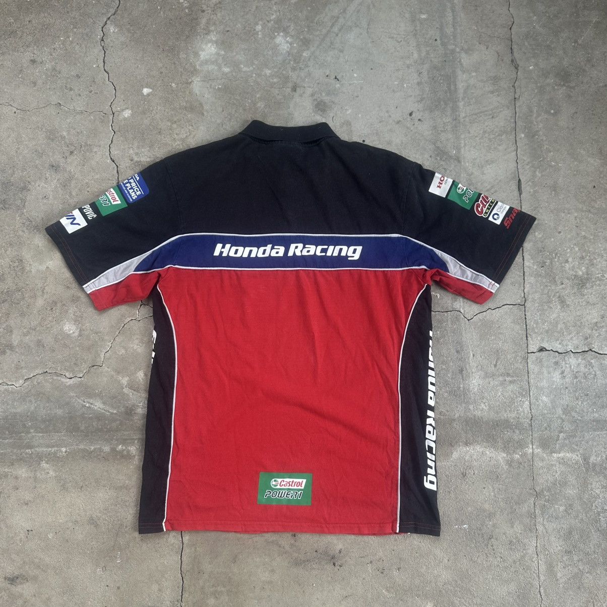 Honda Vintage y2k 90s Honda Racing polo shirt Size US XL / EU 56 / 4 - 5 Thumbnail