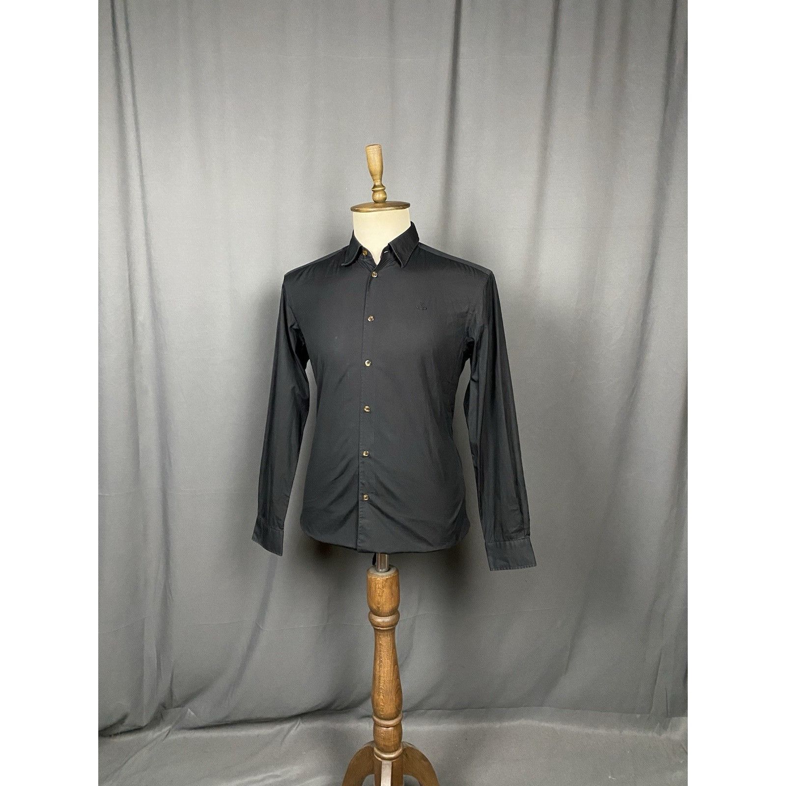 Vivienne Westwood Vivienne Westwood Small Logo Men's Black Longsleeve Shirt Si Size US M / EU 48-50 / 2 - 4 Thumbnail