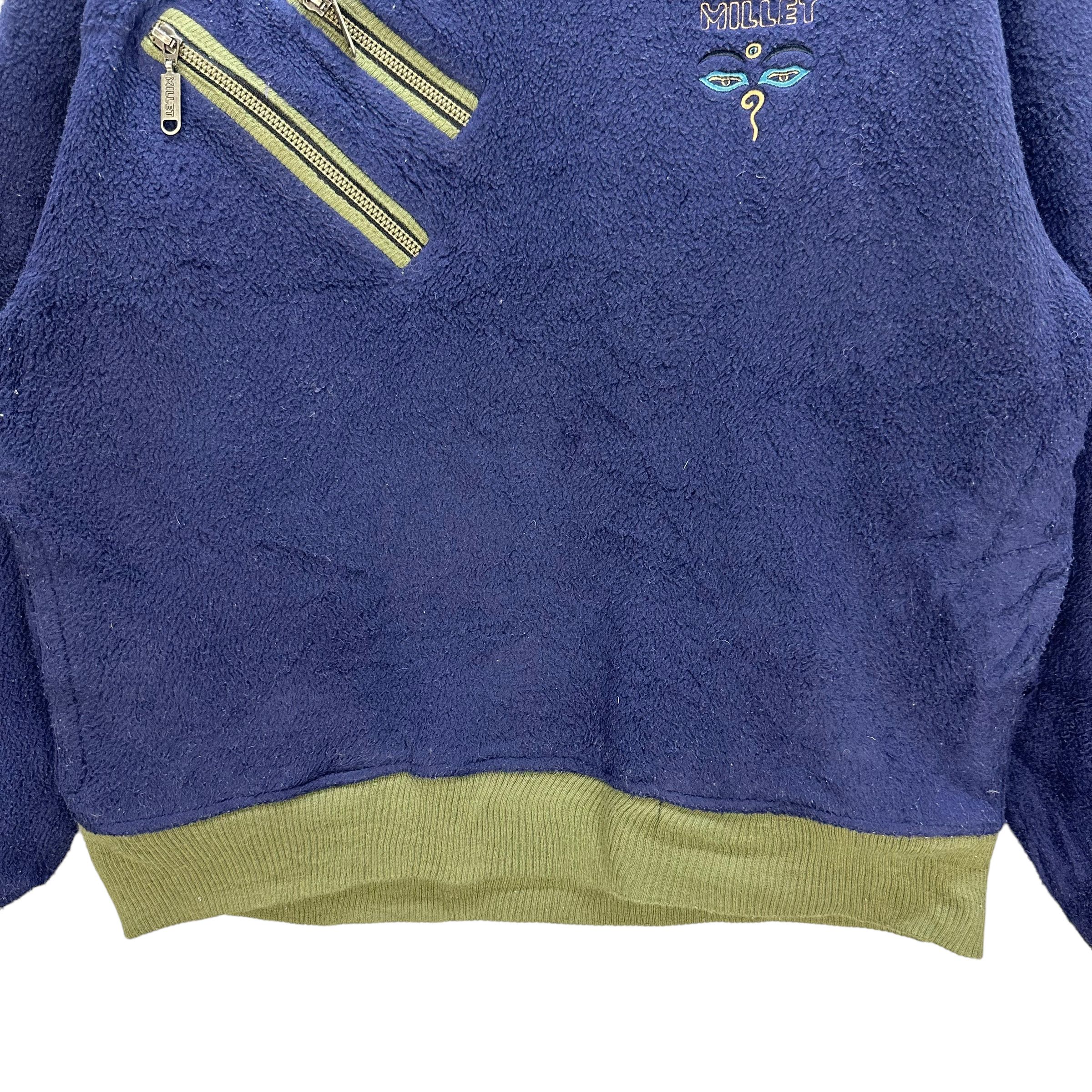 Japanese Brand MILLET NICE DESIGN FLEECE #8059-199 Size US S / EU 44-46 / 1 - 4 Thumbnail