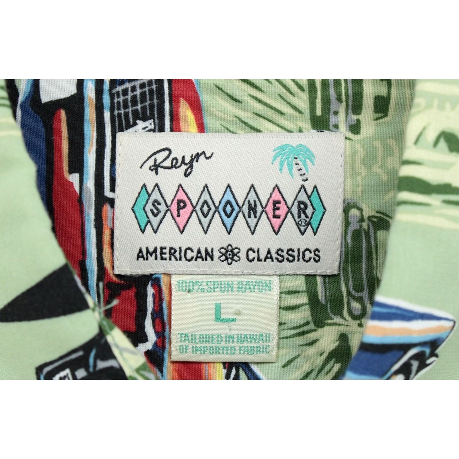 Reyn Spooner Reyn Spooner Camp Shirt Mens L Muscle Cars American Classic Button-Up Beachy Vintage Size US L / EU 52-54 / 3 - 3 Thumbnail