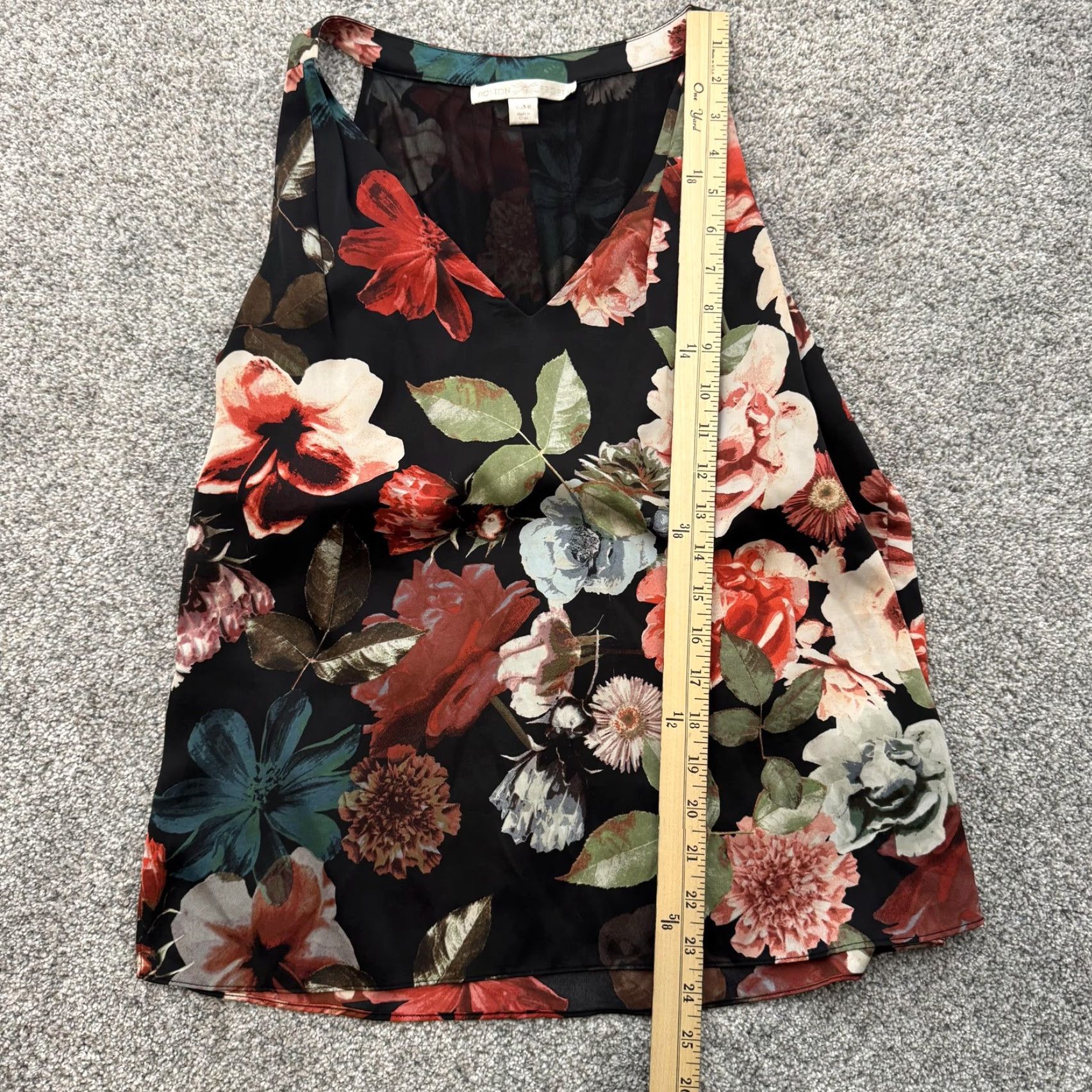 Boston Proper Boston Proper Blouse Tank 6 Multicolor Floral Bohemian Fairy Womens V-Neck Sleeveless Size M / US 6-8 / IT 42-44 - 4 Thumbnail