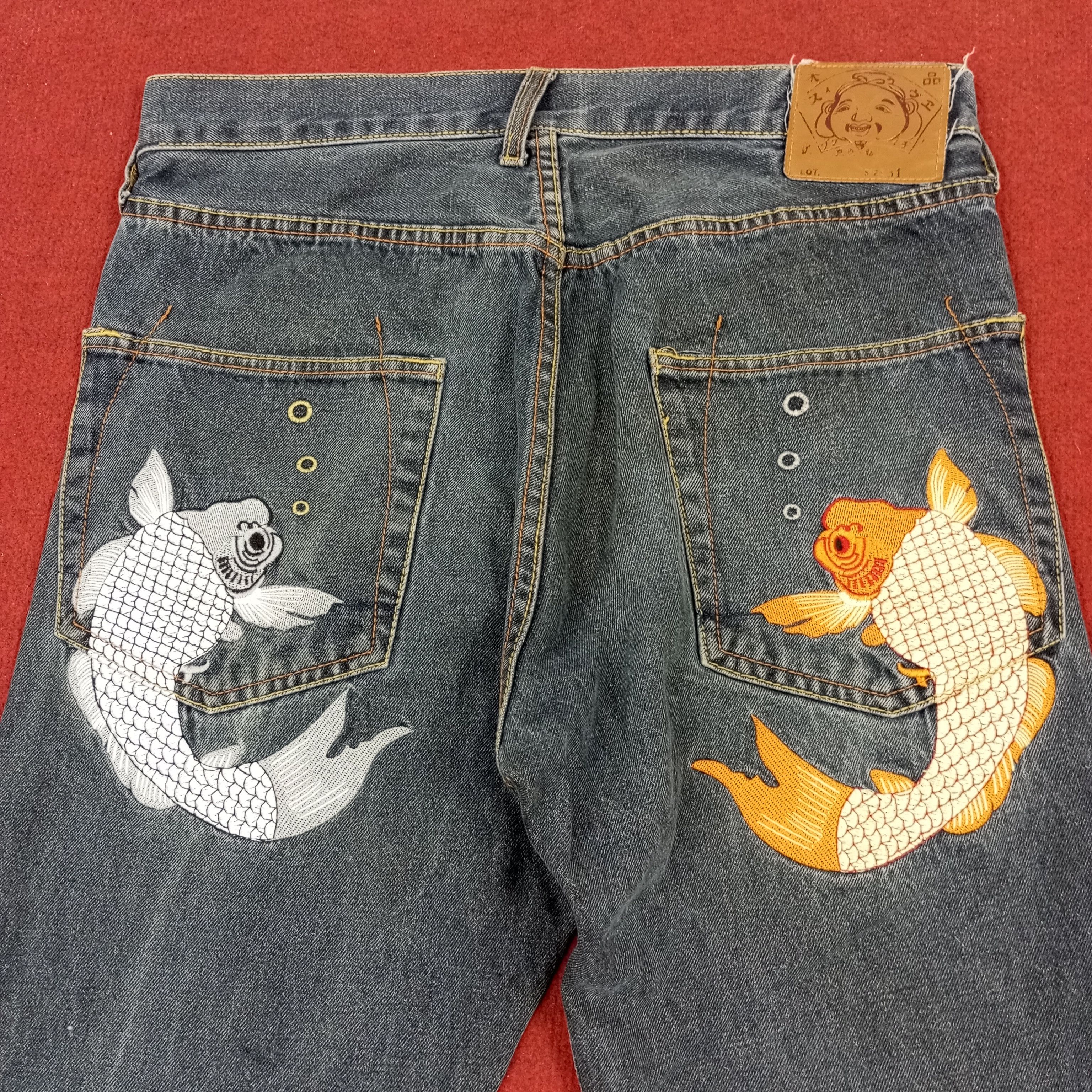Japanese Brand Evisu Japanese Brand Fashion Style Custom Daicock jeans Size US 33 - 5 Thumbnail