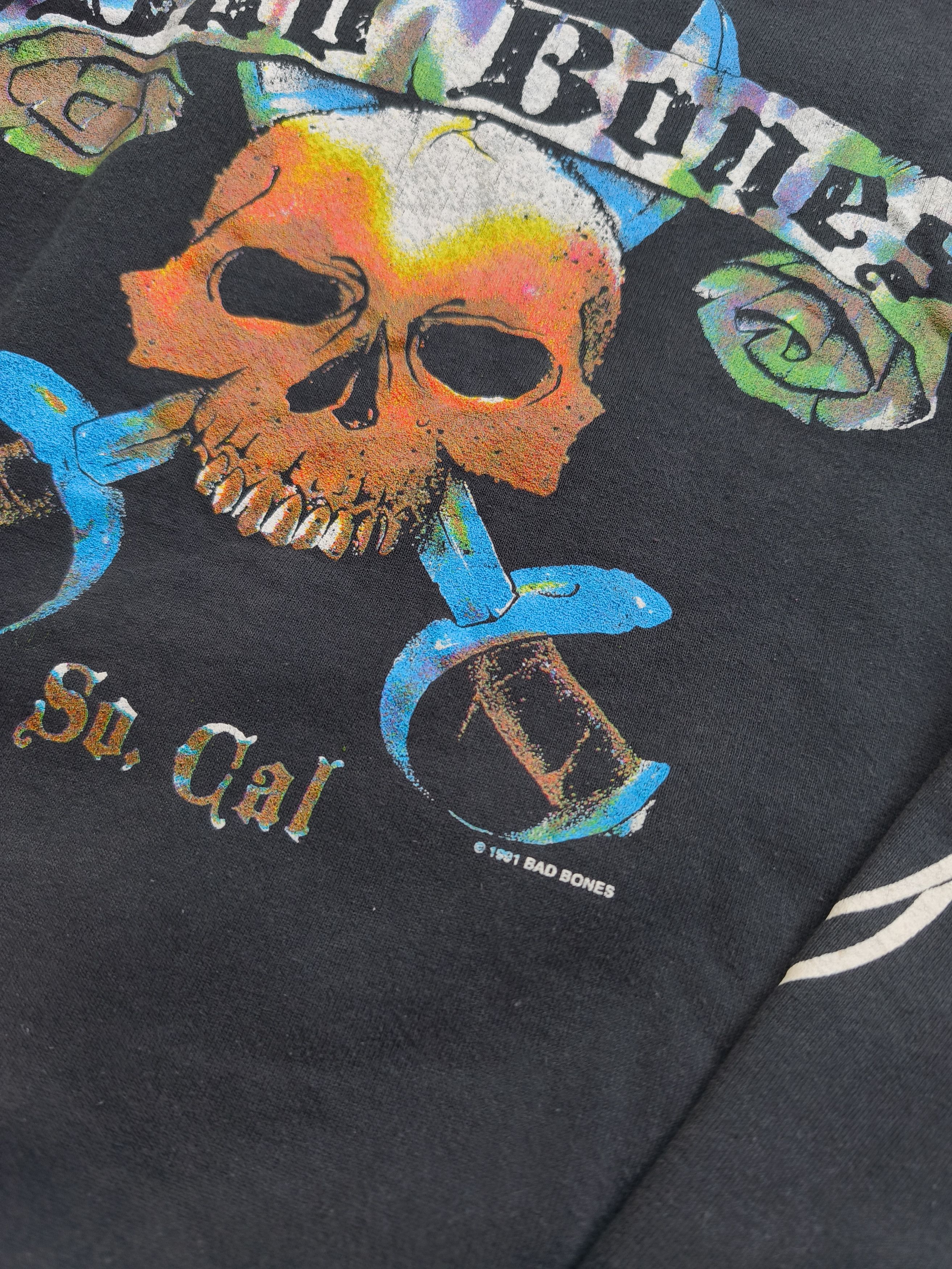 Vintage 1991 Bad Bones hoodie Size US M / EU 48-50 / 2 - 3 Thumbnail