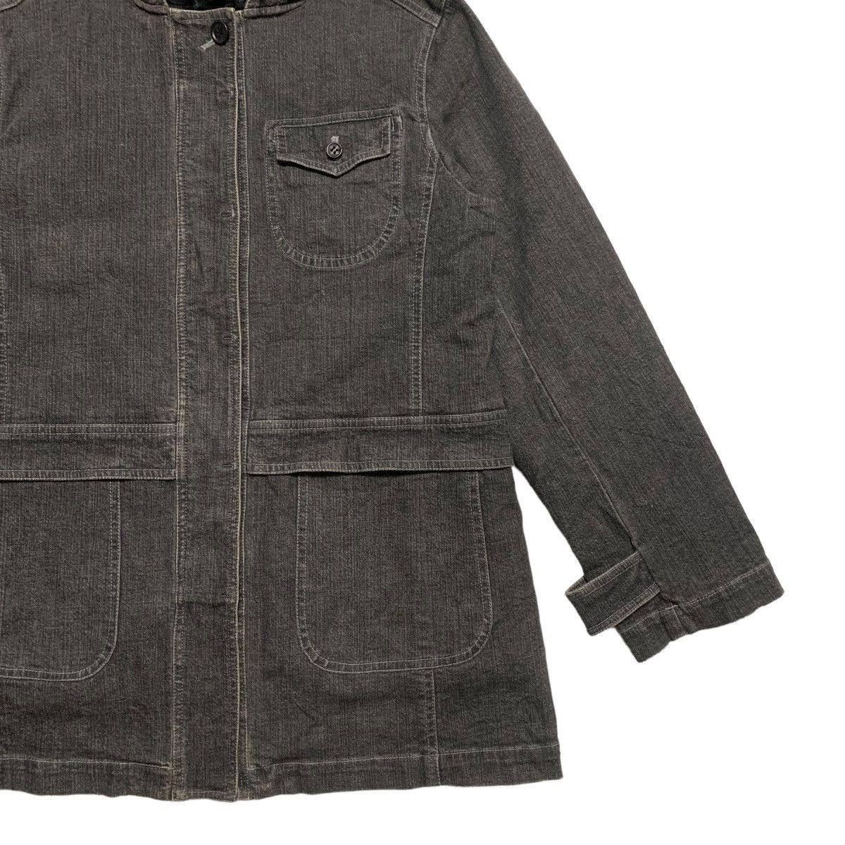 Sonia Rykiel Sonia Rykiel Hooded Denim Jacket Size S / US 4 / IT 40 - 3 Thumbnail
