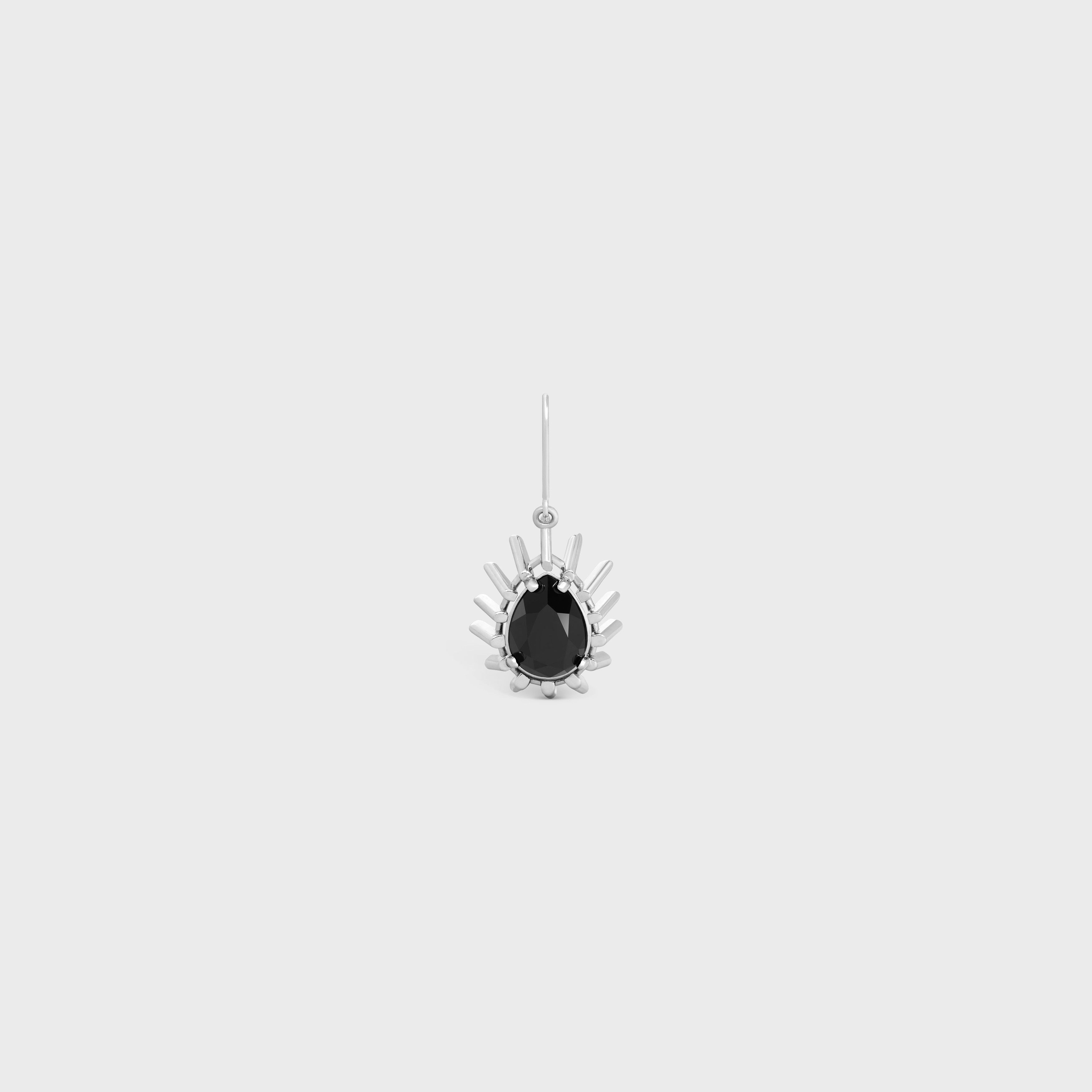 Celine o1y0725 Size : OS / Metal Ear Cuff in Silver/Black Size ONE SIZE - 1 Thumbnail
