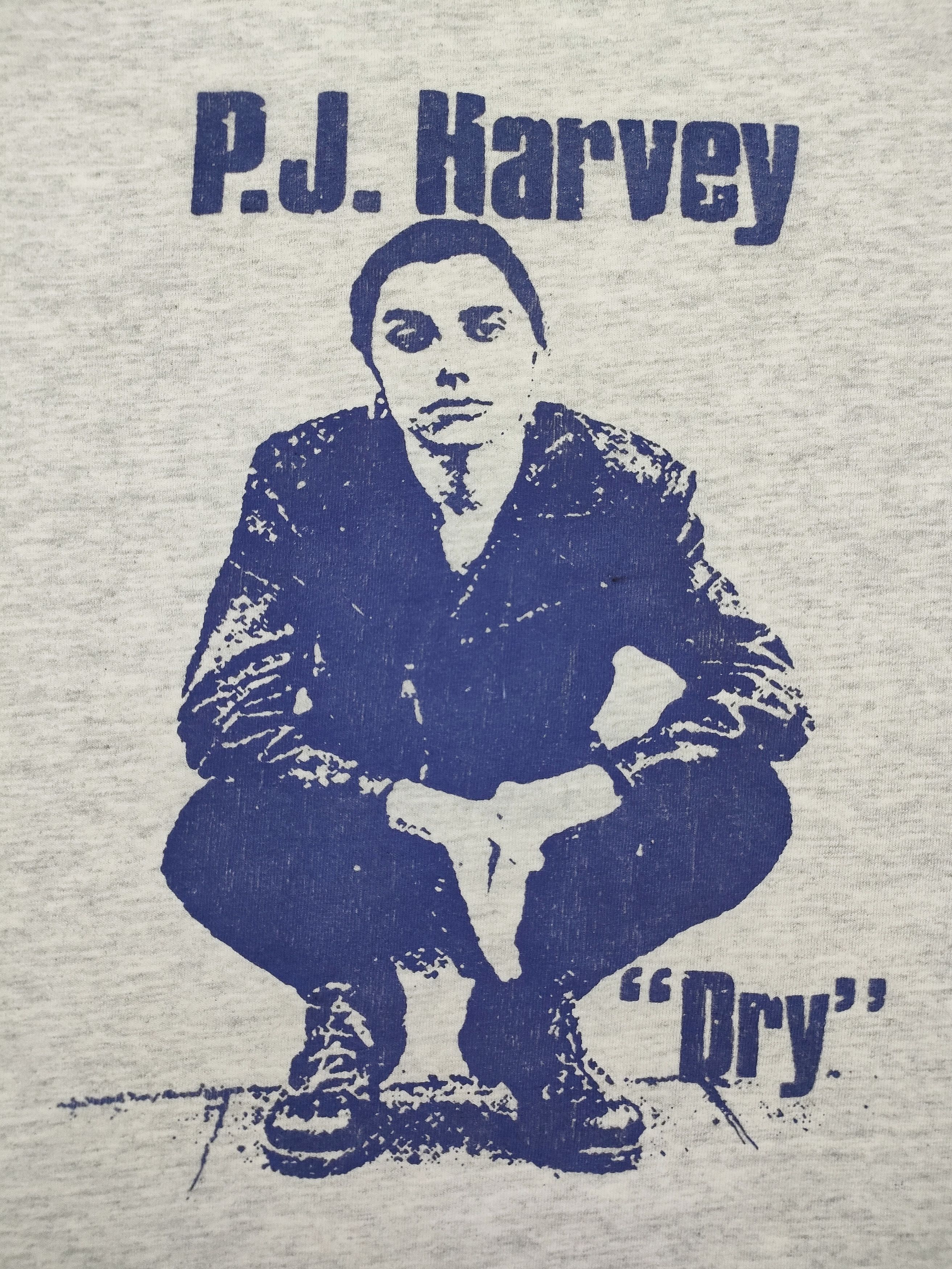 Band Tees 90s P.J. HARVEY - DRY Vintage Band T-Shirt Size US L / EU 52-54 / 3 - 2 Thumbnail