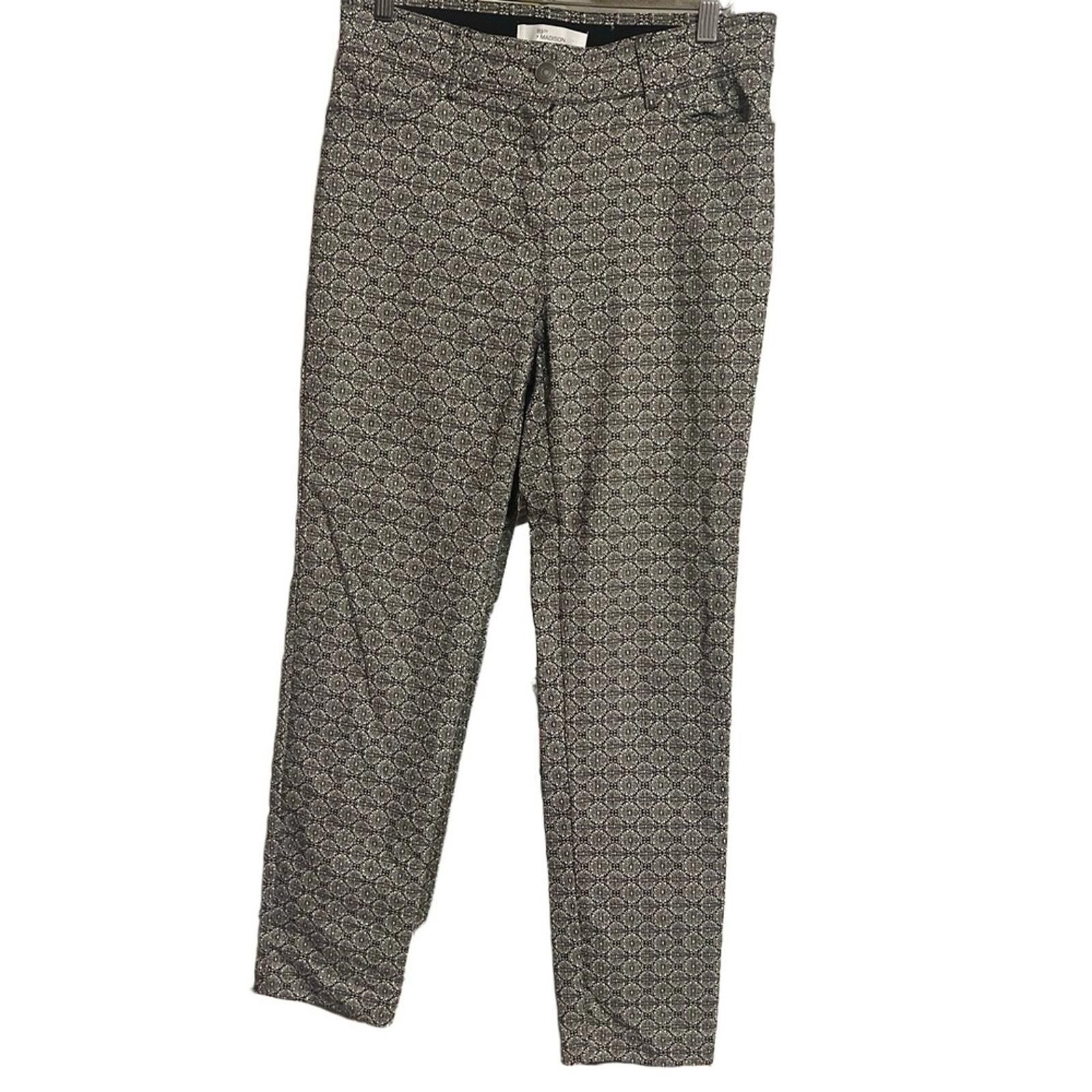 Other 89TH + MADISON Trousers 10 Black White Geometric Metallic Size 32" / US 10 / IT 46 - 2 Thumbnail