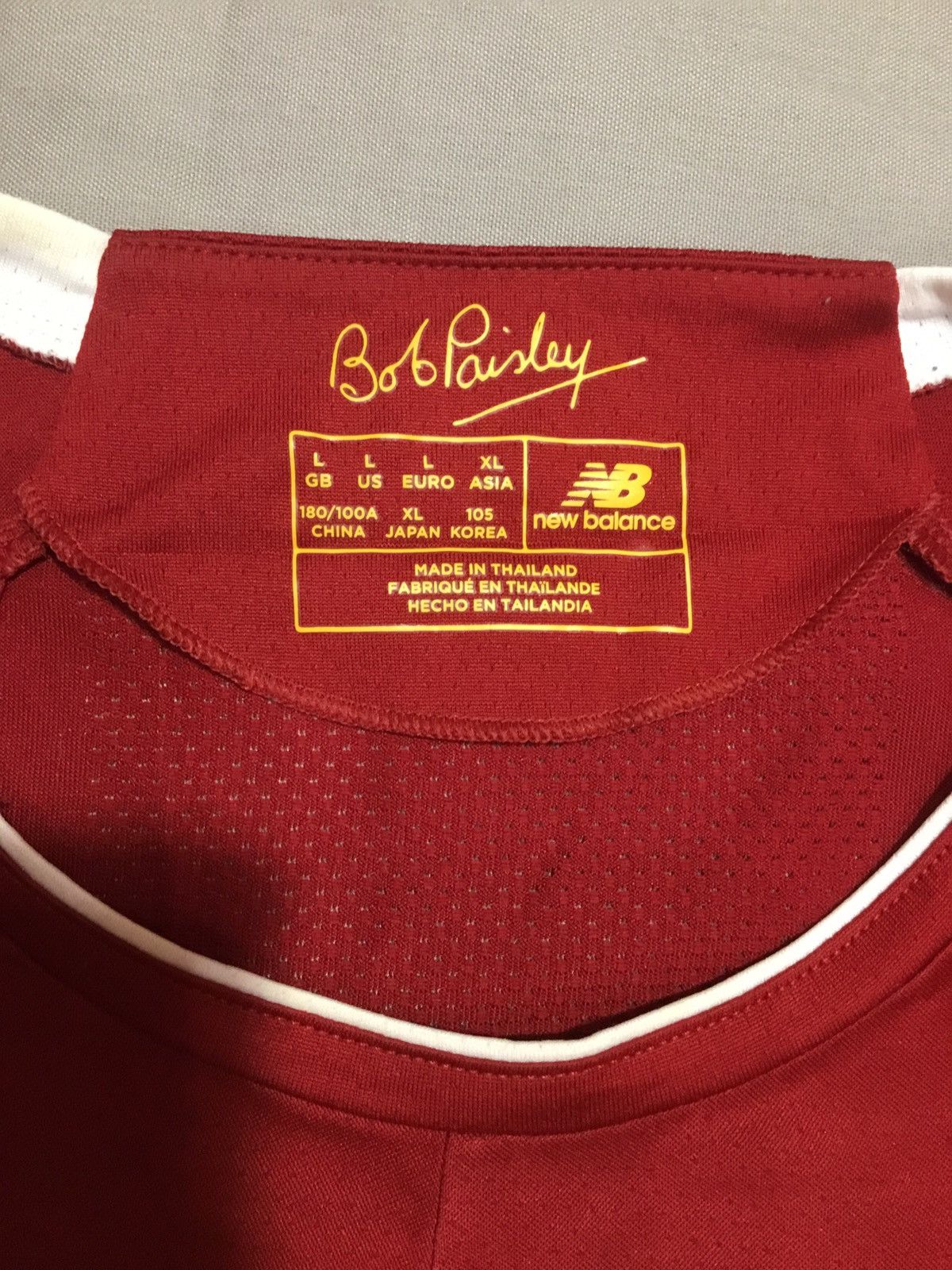 New Balance LIVERPOOL 2019 2020 HOME SOCCER JERSEY FOOTBALL SHIRT Size US L / EU 52-54 / 3 - 5 Thumbnail