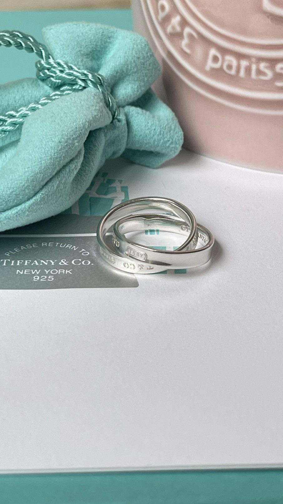 Tiffany & Co. Tiffany & Co. Tiffany 1837 Interlocking Ring Silver 5.5 NEW Size ONE SIZE - 7 Thumbnail