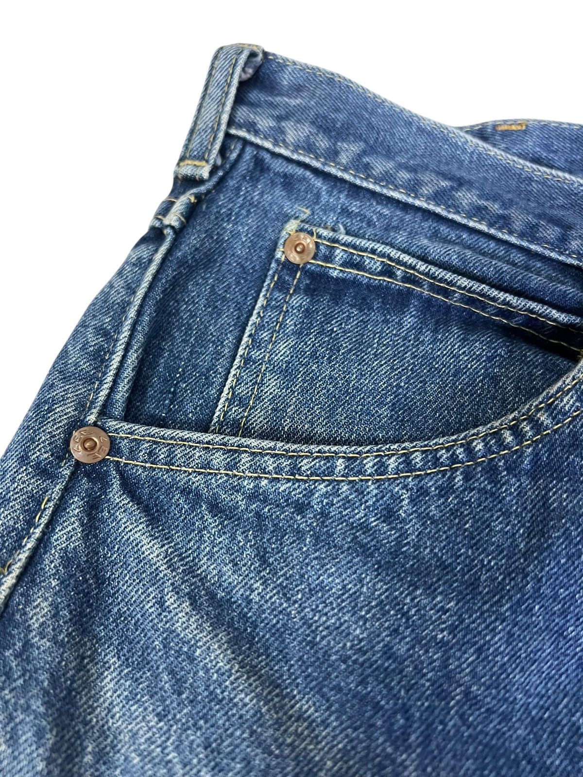 Vintage 70’s Lee Riders Button Scovill Denim Jean Size US 33 - 7 Thumbnail
