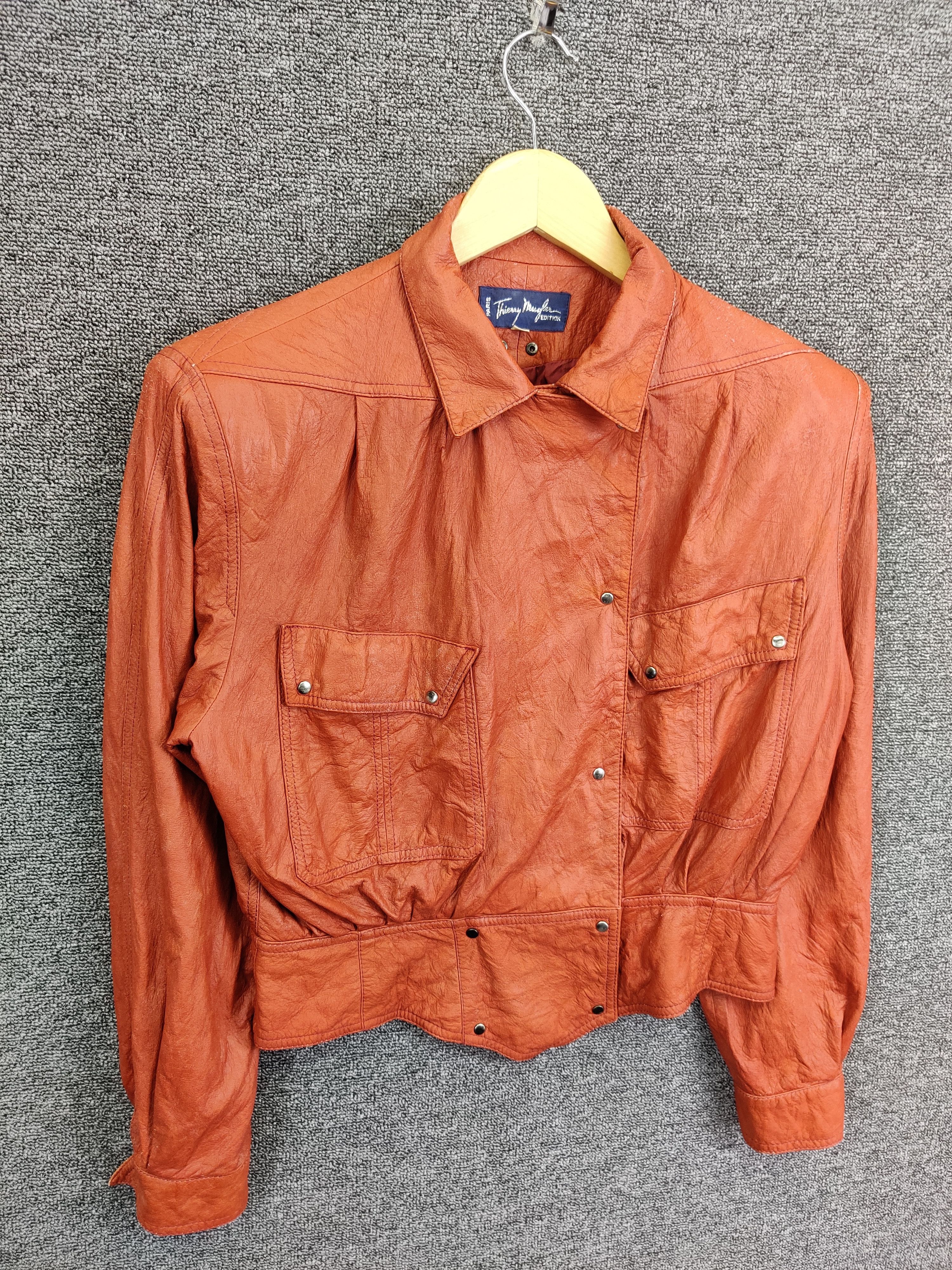 Thierry Mugler Vintage Thierry Mugler Leather Jacket Size US M / EU 48-50 / 2 - 6 Thumbnail