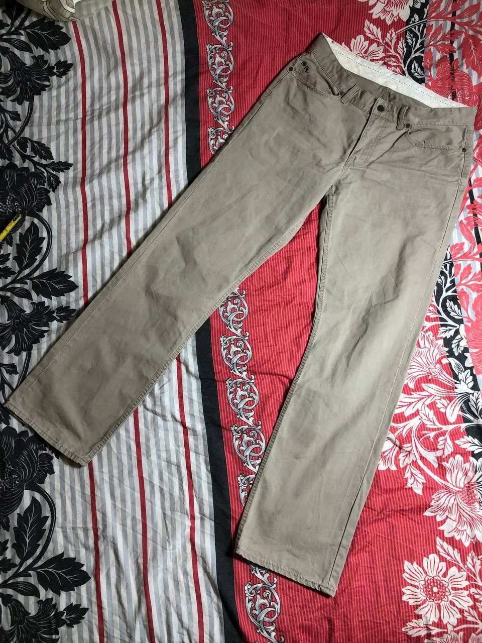 Japanese Brand Dirty Painted Distressed Thrashed Faded Baggy Jeans Y2K Size US 34 / EU 50 - 17 Thumbnail