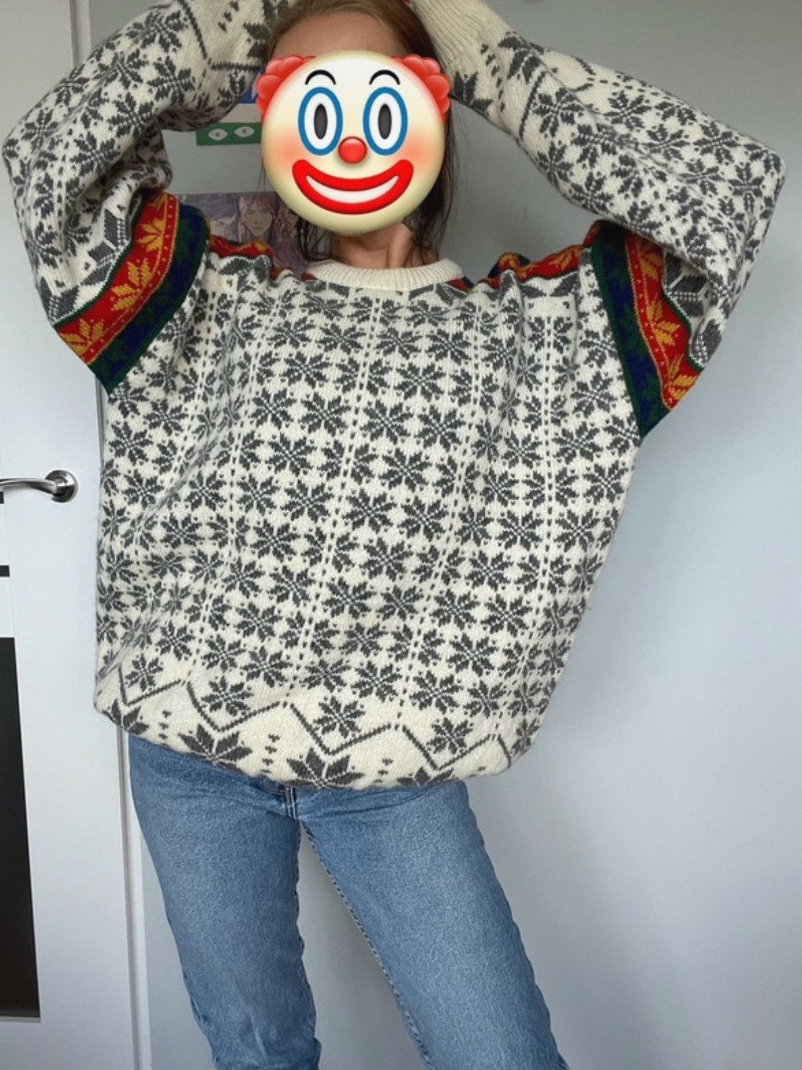 Vintage Vintage Wool Sweater Scandinavian VM Pa Ski Trondheim 97 Size US XL / EU 56 / 4 - 3 Thumbnail