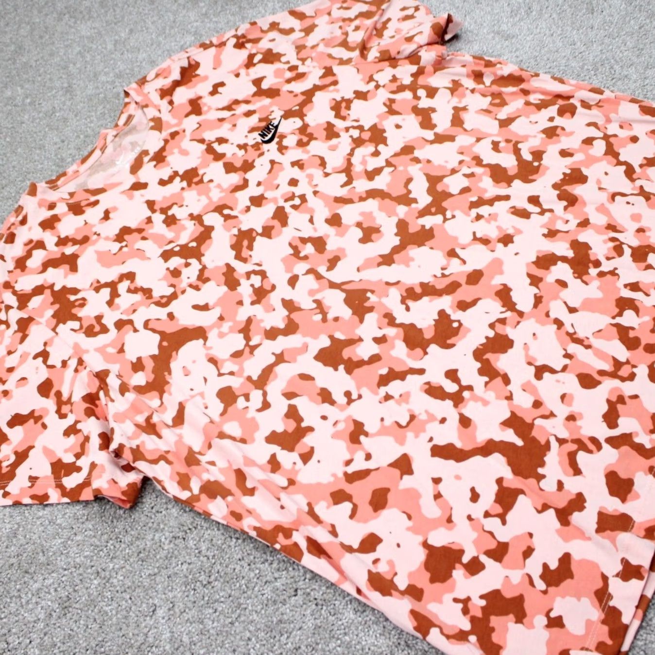Nike Nike Shirt Mens 3XL XXXL Short Sleeve Orange Camouflage Cotton Pullover T-Shirt Size US XXL / EU 58 / 5 - 6 Thumbnail