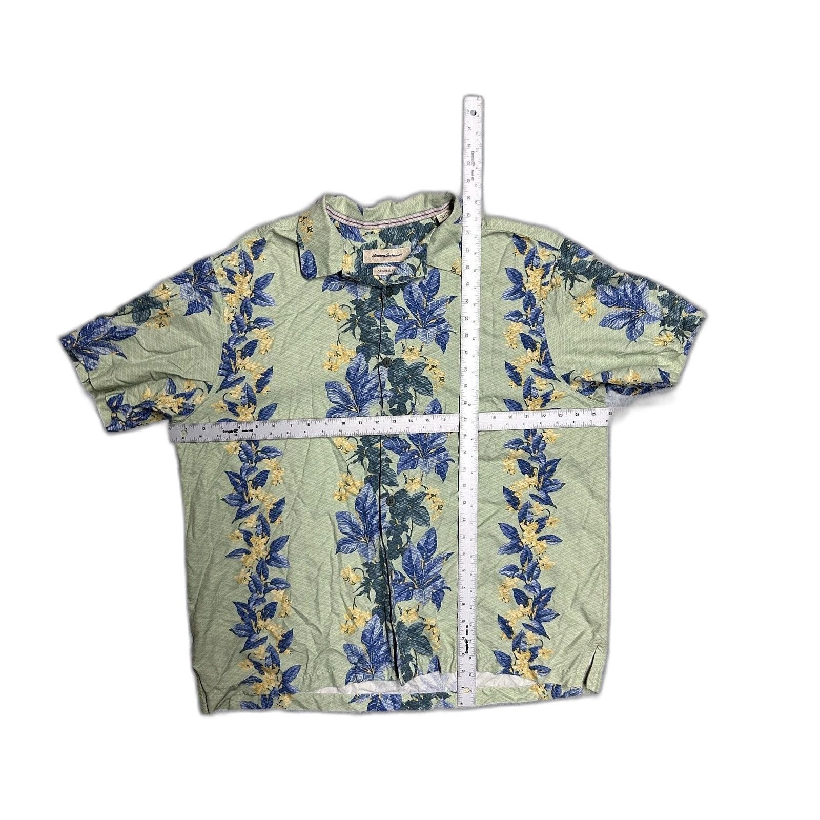 Tommy Bahama Tommy Bahama Silk Blue Hawaiian Shirt Tropical Floral Origin Size US XL / EU 56 / 4 - 3 Thumbnail