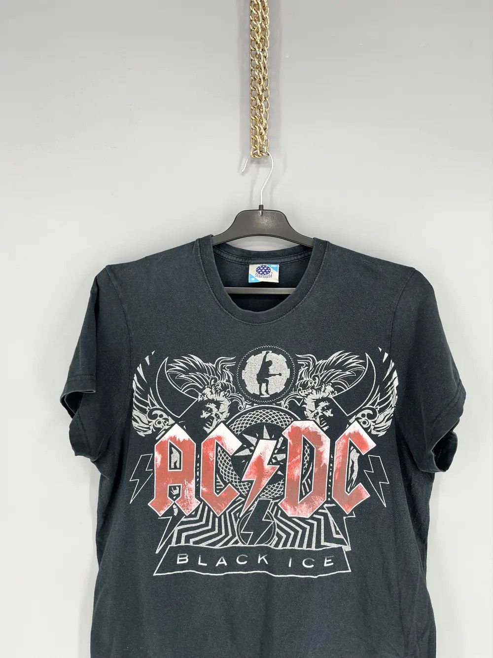 Vintage VINTAGE ACDC BLACK ICE TEE Heavy Metal Rock T-Shirt Like Size US M / EU 48-50 / 2 - 6 Thumbnail