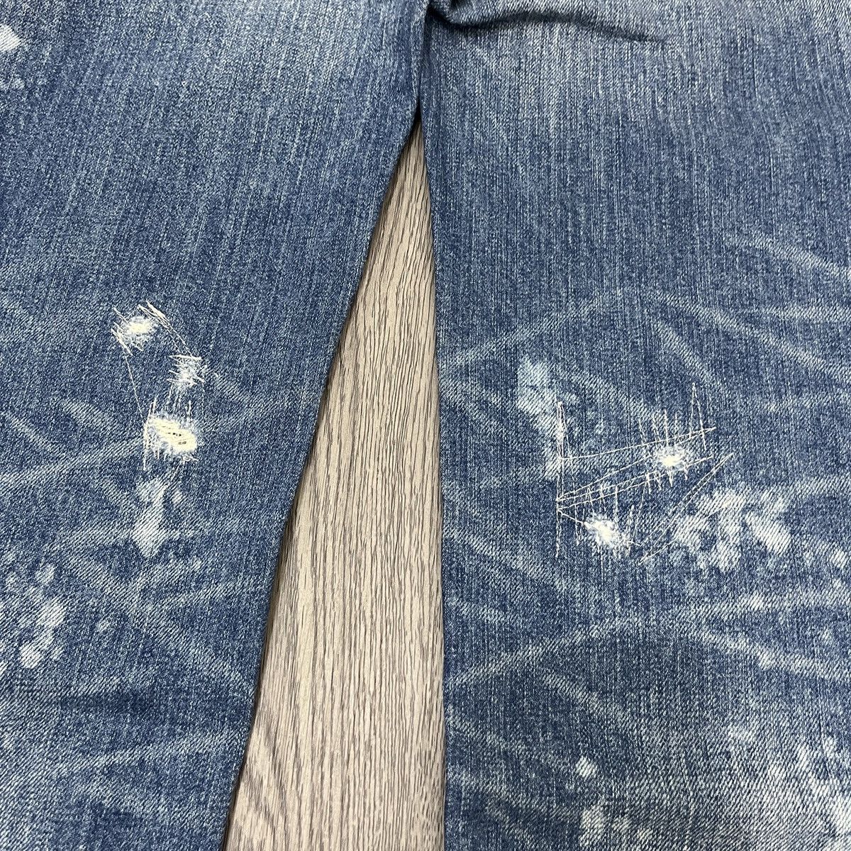 If Six Was Nine Antgauge Platinum - Acid Wash Distressed Denim Lgb Style Size US 28 / EU 44 - 15 Thumbnail