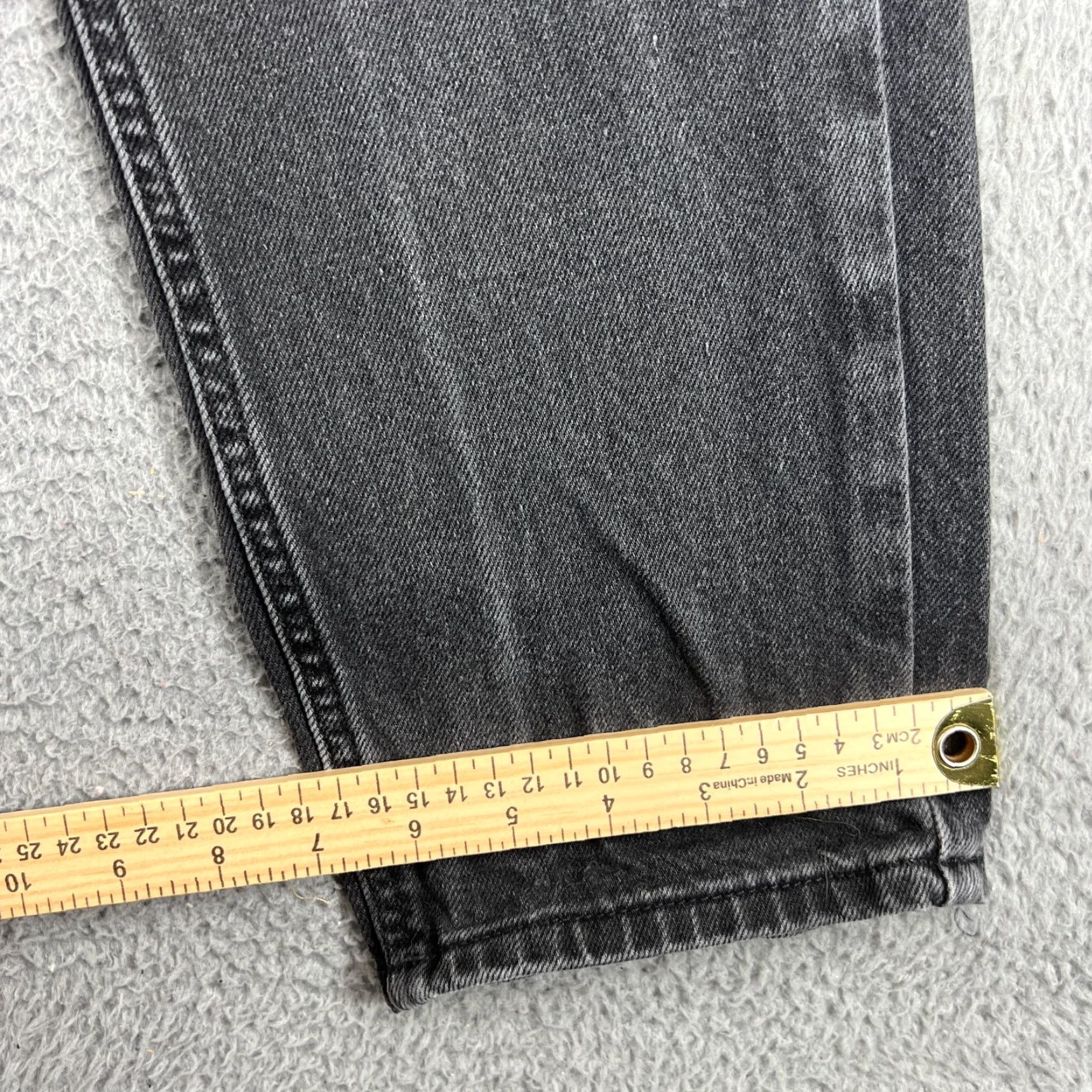 Free People Free People Jeans The Pacifica High Rise Slim Straight Leg 25 Black Size 42" / US 20 - 4 Thumbnail