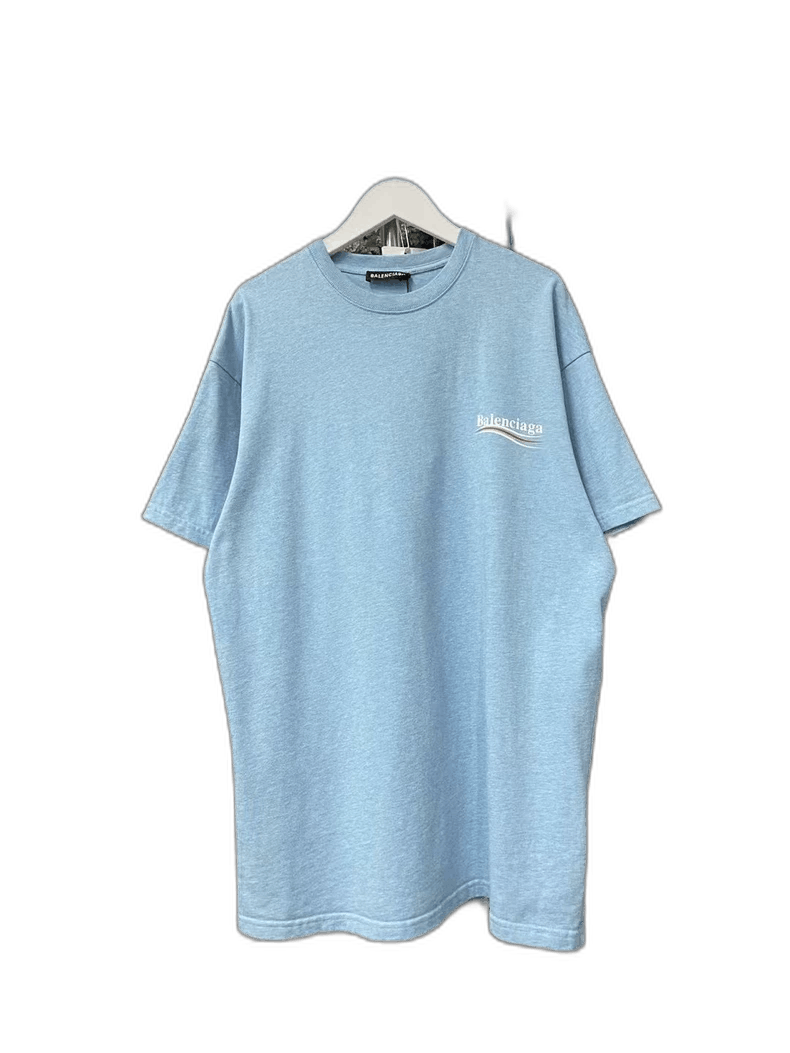Balenciaga Balenciaga Short Sleeve T-shirt in Light Blue Size US XS / EU 42 / 0 - 1 Thumbnail