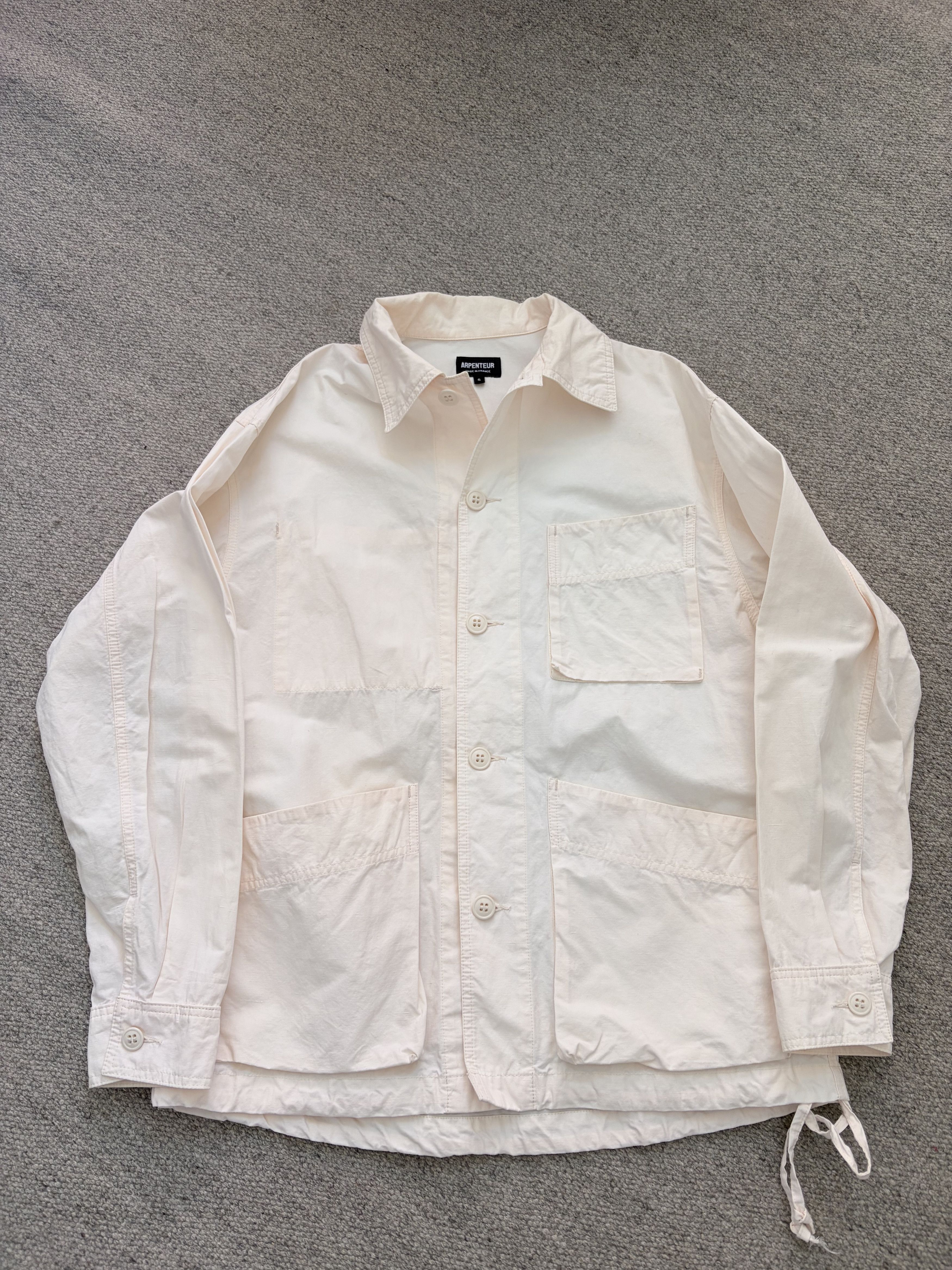 Arpenteur Cotton Chore Jacket — Ecru / Size S (fits like M)