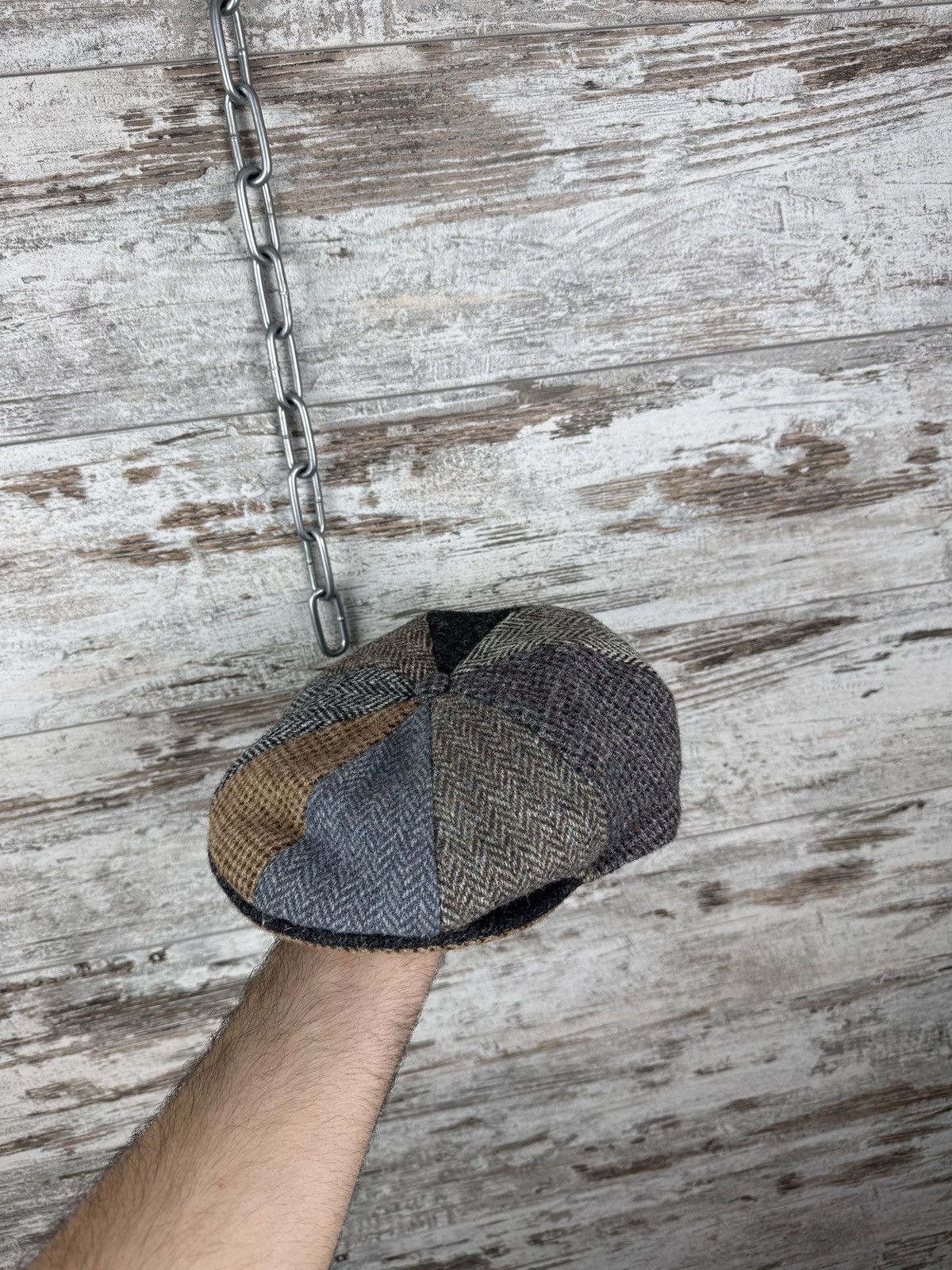 Harris Tweed × Vintage Mens vintage Harris Tweed cap hats berets wool Size ONE SIZE - 1 Thumbnail