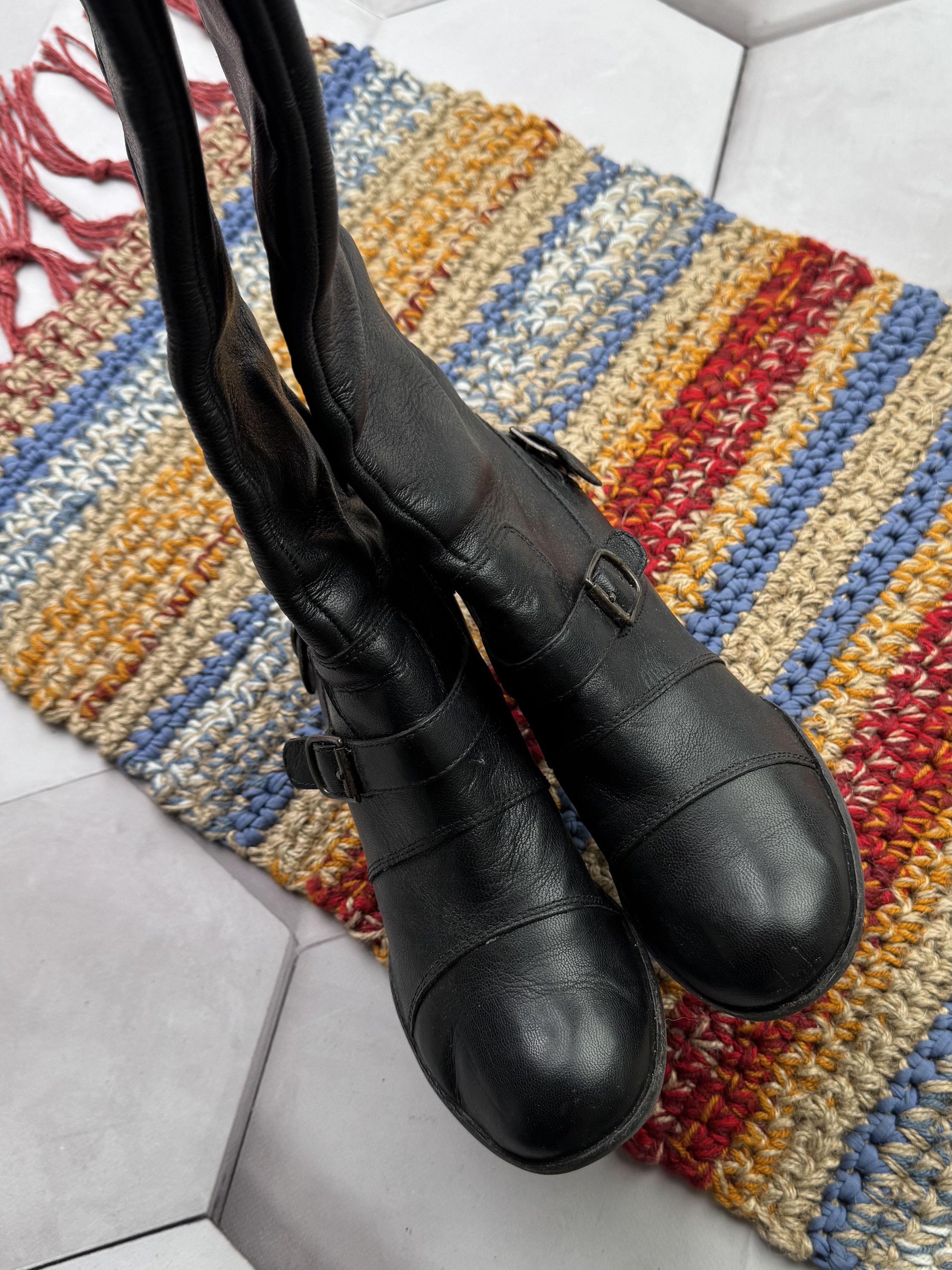 Japanese Brand Vintage Leather Boots With Straps Size US 6.5 / IT 36.5 - 7 Thumbnail