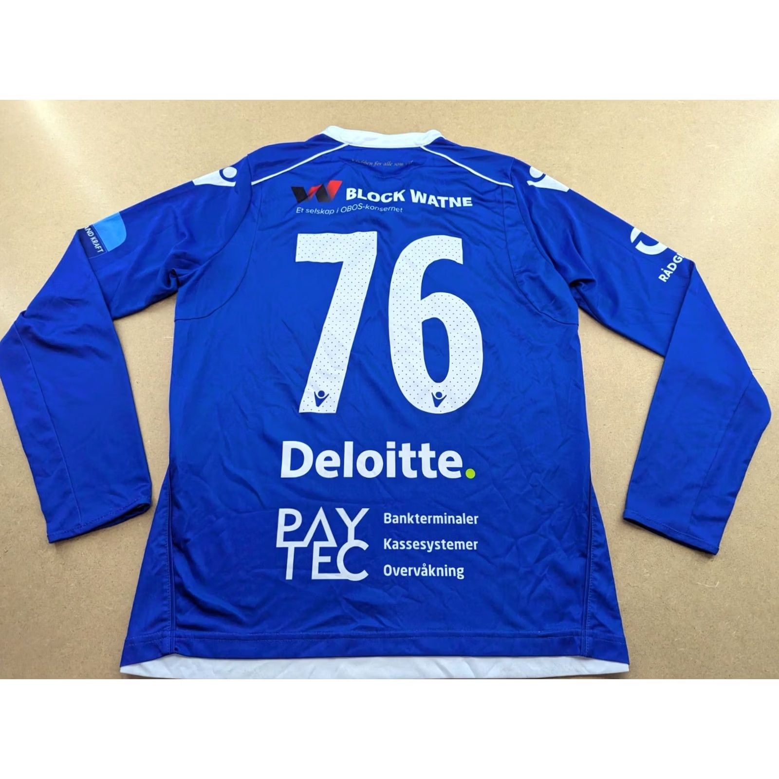 Macron Macron SK Haugar Norway Football Jersey S Unisex Adults Long Sleeve Blue XS? Size US S / EU 44-46 / 1 - 7 Thumbnail