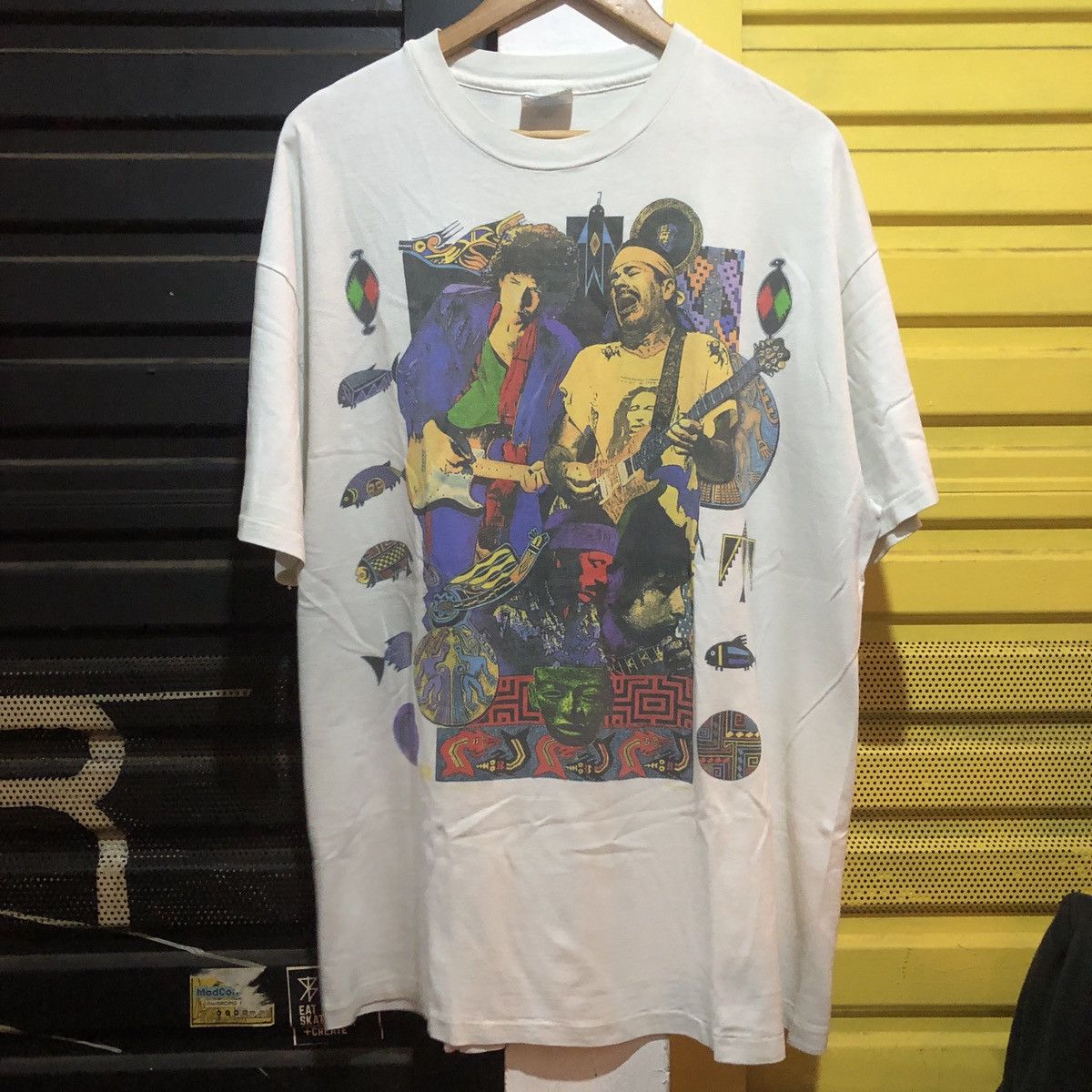 Vintage 1993 Santana bob dylan tour tee