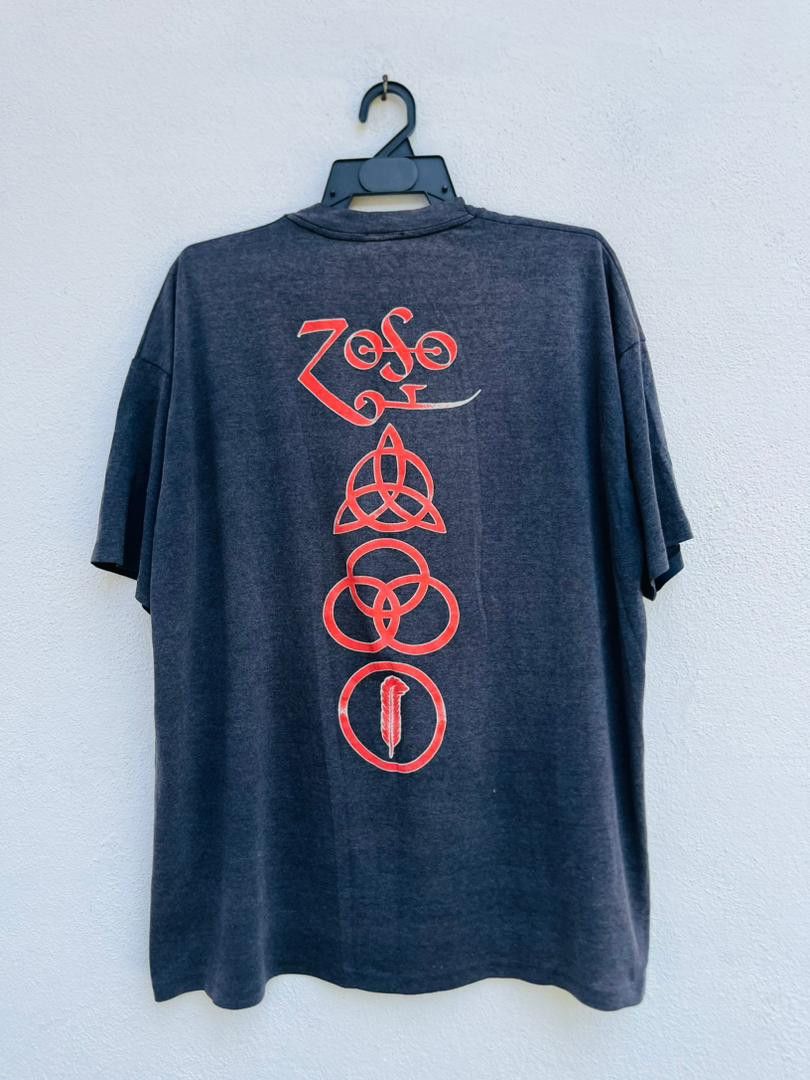 Band Tees Vintage 80s Led Zeppelin You Never See This Shirt Size US XL / EU 56 / 4 - 2 Thumbnail