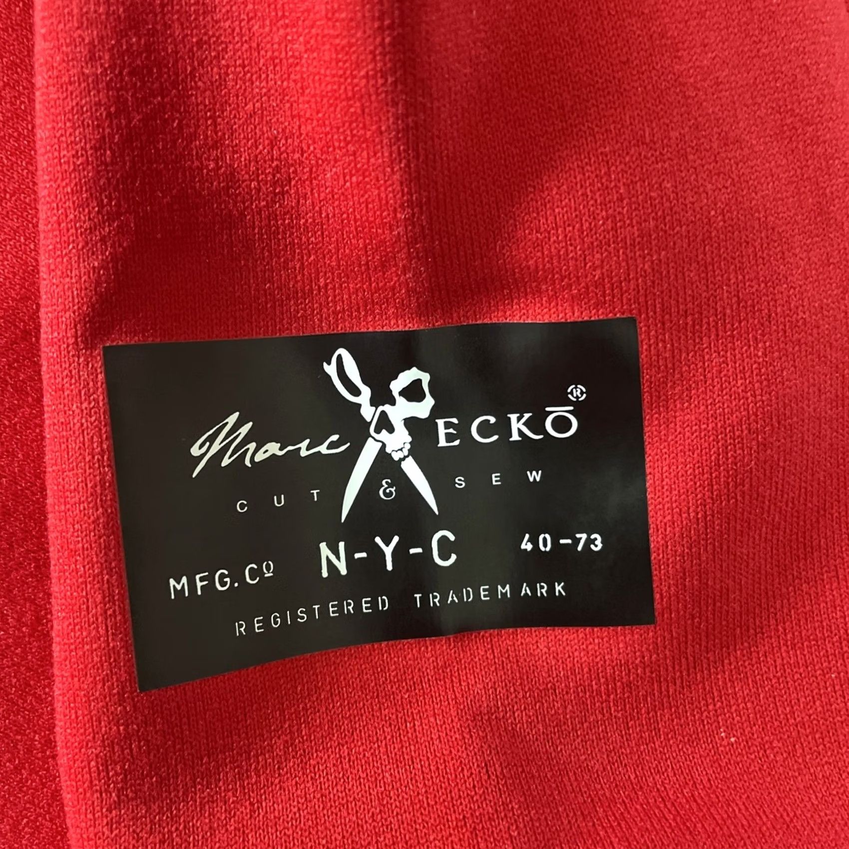 Vintage VINTAGE Mark Ecko Hoodie Mens Large Red Pullover 90s Grunge Y2K Skate Punk Zip/Embroidered Logo Front Pockets Size US L / EU 52-54 / 3 - 4 Thumbnail