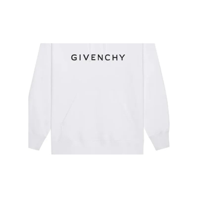 Givenchy o1srvl11e0625 Logo print Cotton Hoodie in White Size US S / EU 44-46 / 1 - 2 Thumbnail