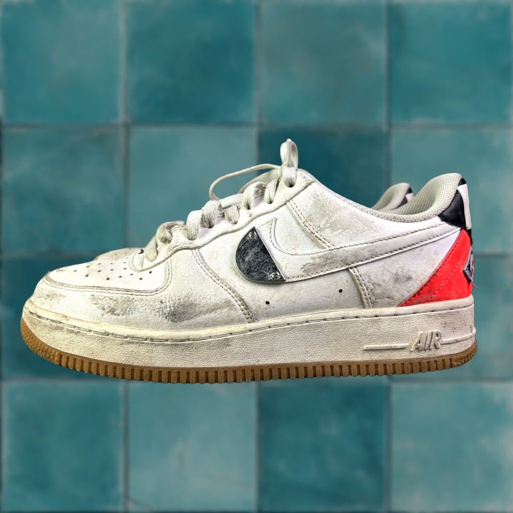 Nike Nike Air Force 1 07 LV8 NBA Mens 8.5 White Red Black Gum CT2298-101 Size US 8 / EU 41 - 1 Thumbnail