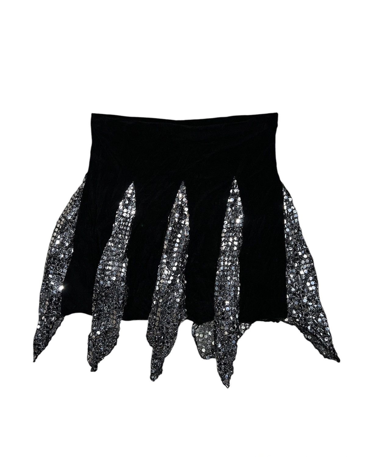 Japanese Brand Asymmetrical sequin midi skirt 🪩💖 Size 26" / US 2 / IT 38 - 1 Thumbnail