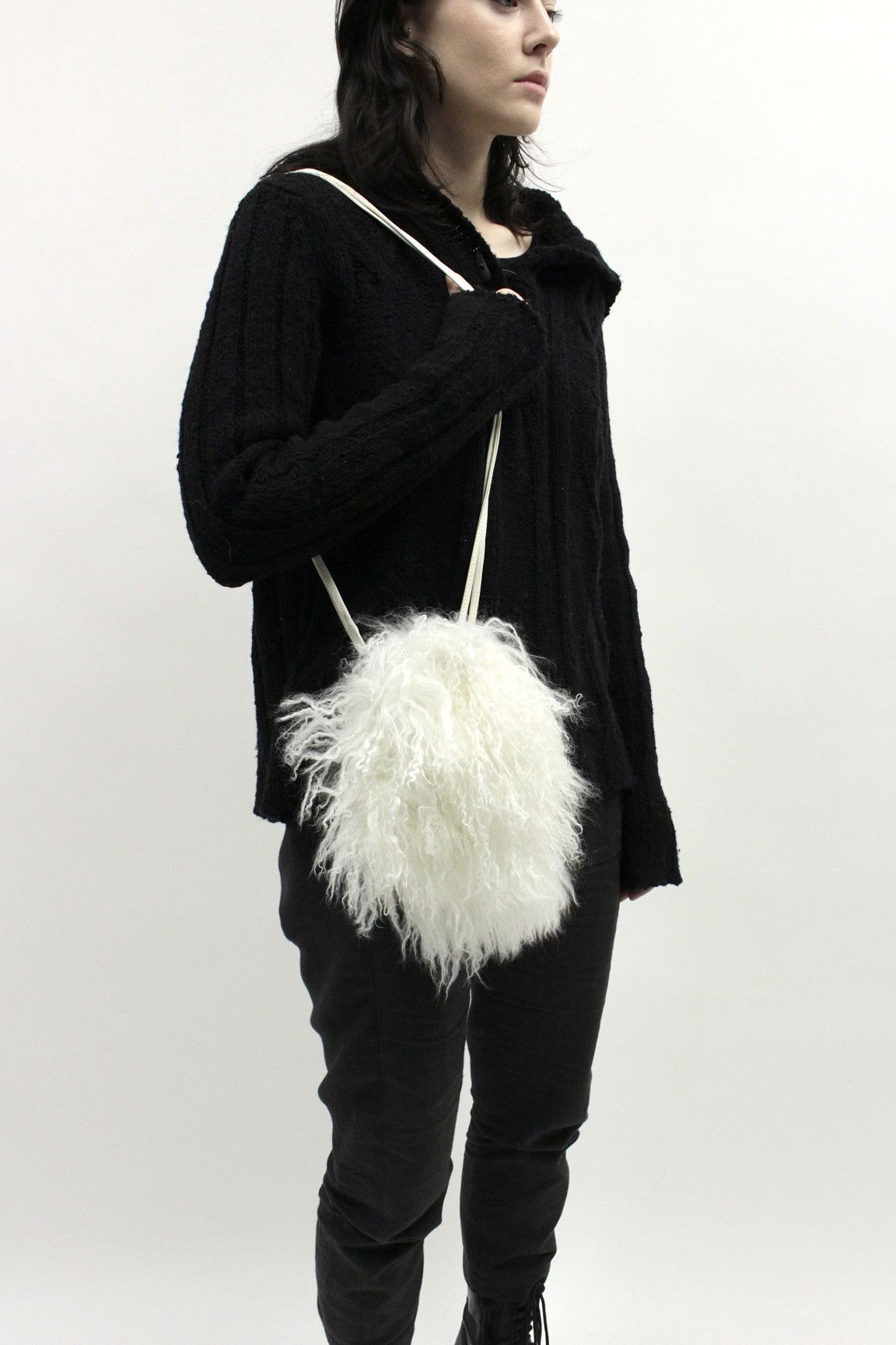 Isamu Katayama Backlash Ballet Isamu Katayama Backlash Tibetan Lamb Fur Bag Size ONE SIZE - 2 Thumbnail