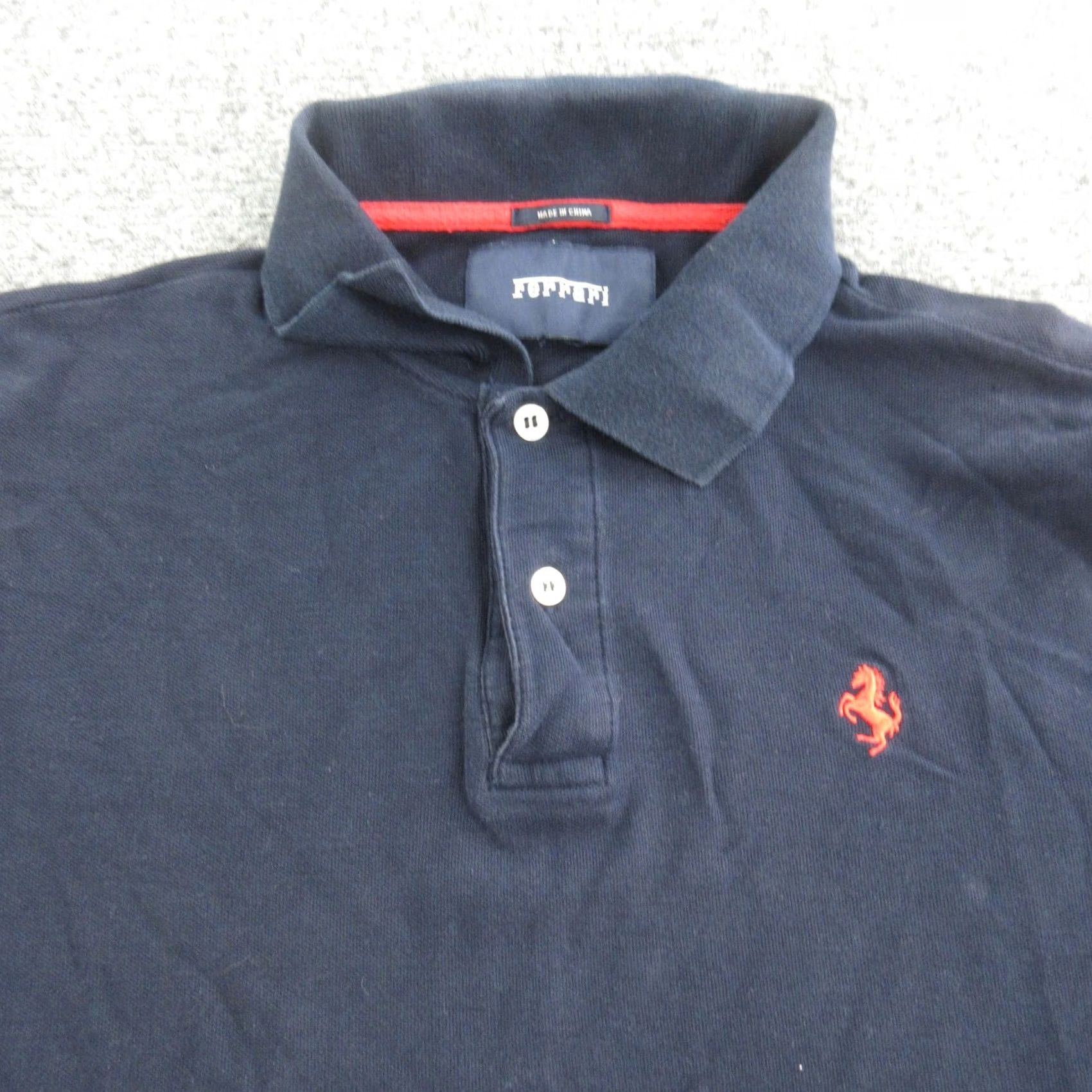Ferrari Ferrari Polo Shirt Mens Small Navy Blue Red Logo Embroidered Prancing Horse Size US S / EU 44-46 / 1 - 3 Thumbnail