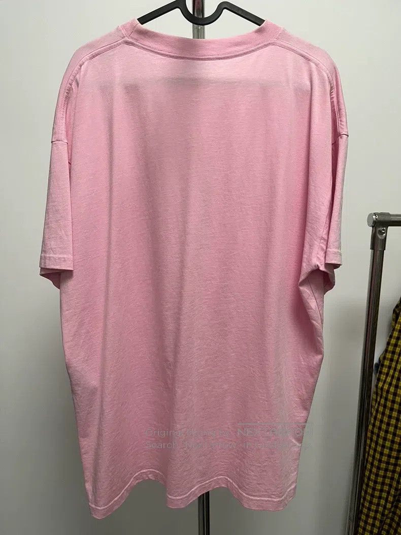 Balenciaga Balenciaga Pink 'Parsi' Slogan Logo Short-Sleeve T-Shirt Size US L / EU 52-54 / 3 - 2 Thumbnail
