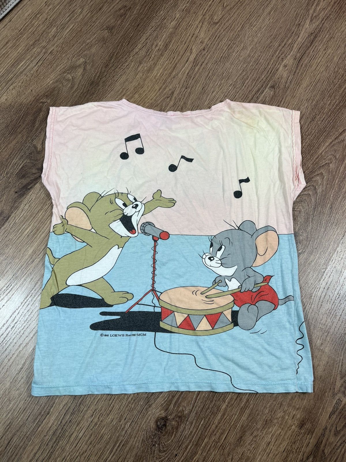 Vintage Vintage T Shirt Amoroso 70s Tom And Jerry Retro 1940 1967 Size L / US 10 / IT 46 - 7 Thumbnail