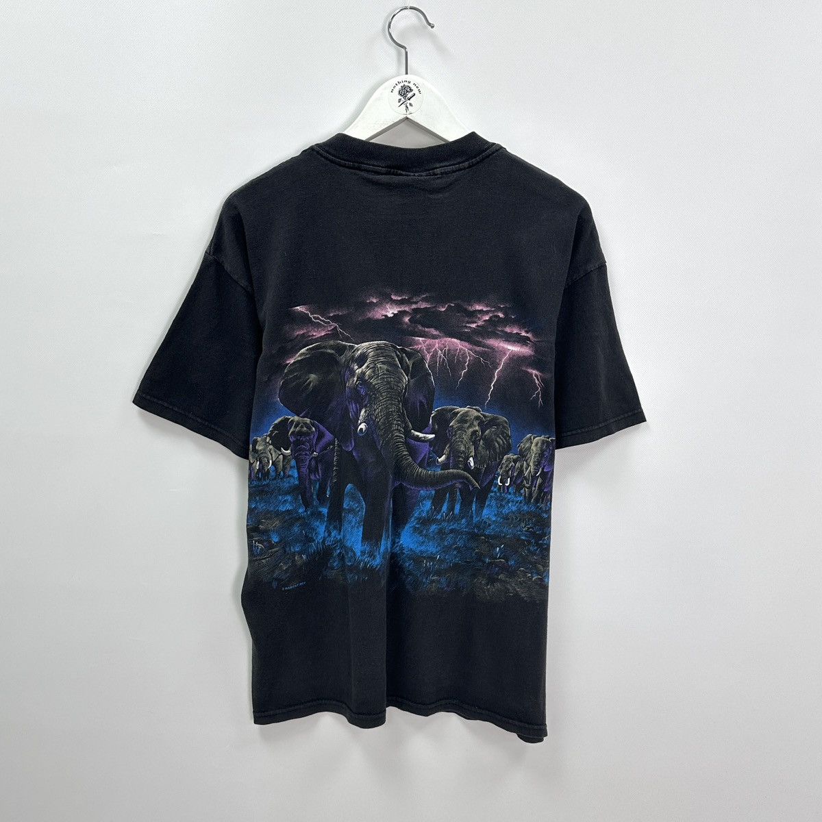 Habitat Vintage 90s Habitat Elephants Lighting Aop tee y2k rare og Size US L / EU 52-54 / 3 - 2 Thumbnail