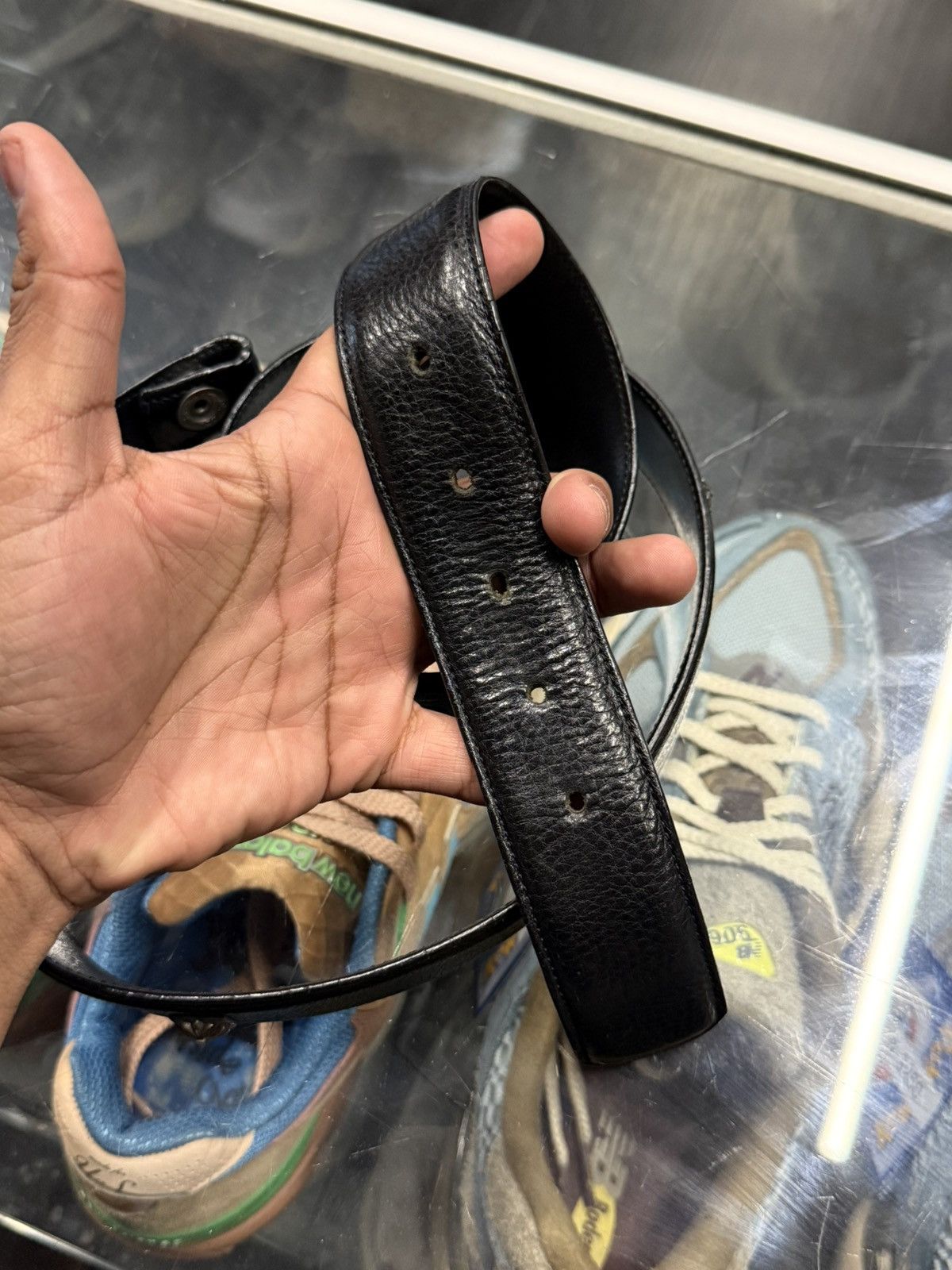Chrome Hearts Chrome Heart Pyramid Studded Belt Strap Size 38 Calf Black Size 38 - 8 Thumbnail