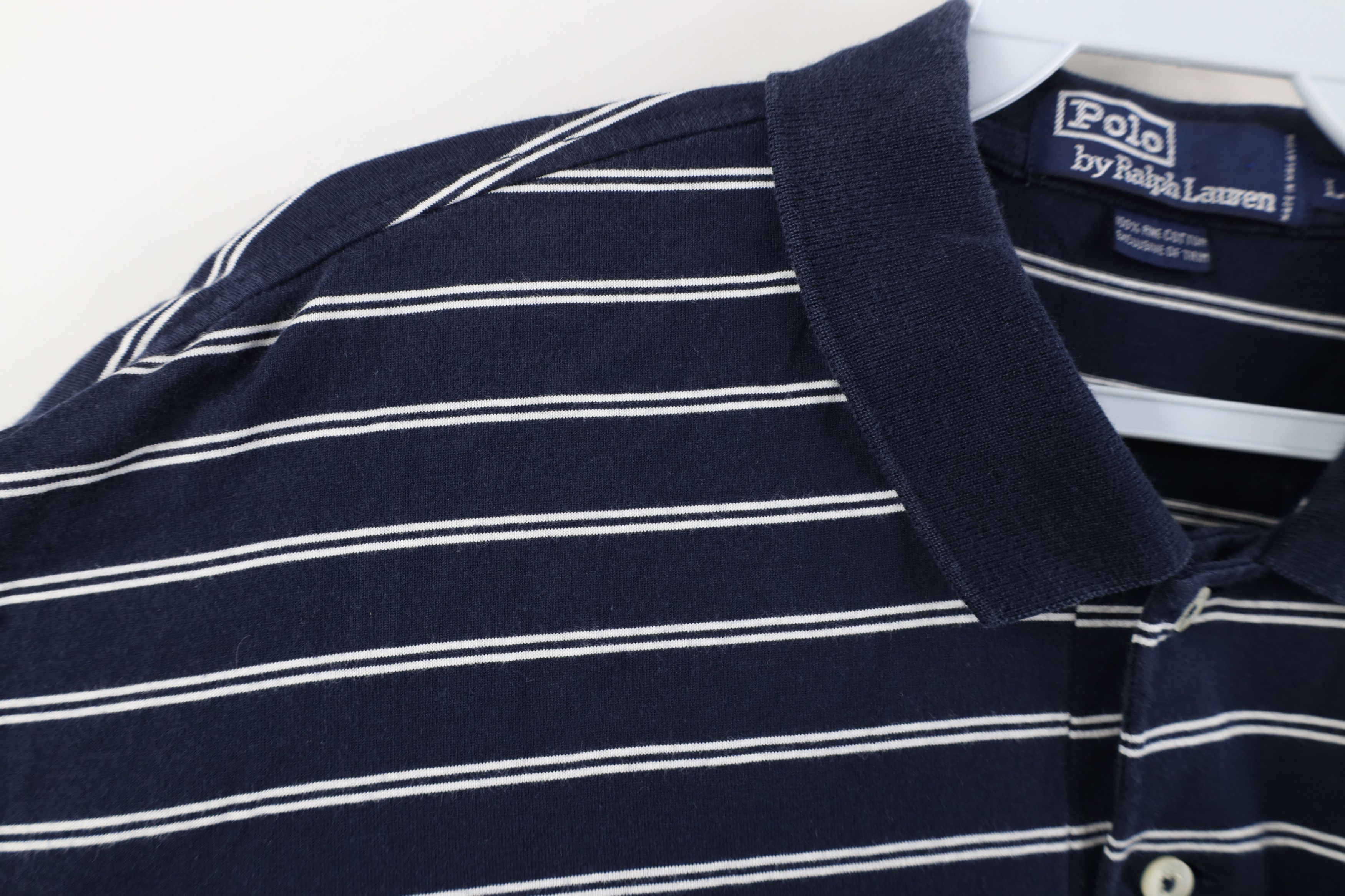 Ralph Lauren Vintage 90s Ralph Lauren Nevis Island Striped Golf Polo Size US L / EU 52-54 / 3 - 7 Thumbnail