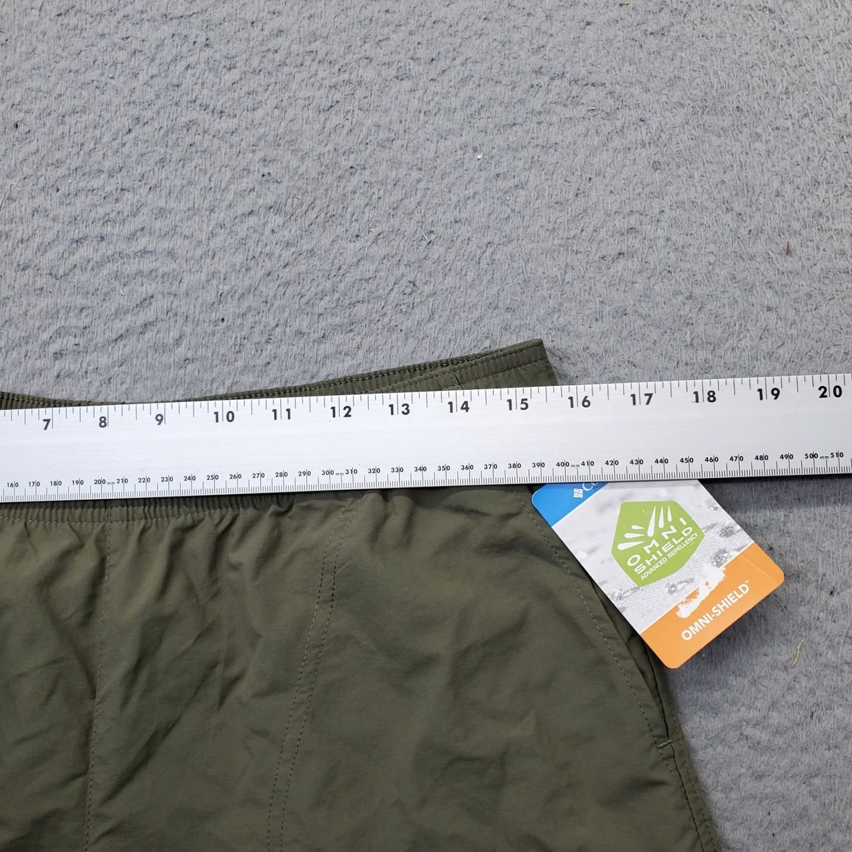 Vintage Columbia Womens Sandy River Shorts Bermuda M Green Omni Shield Elastic Waist Size 32" / US 10 / IT 46 - 5 Thumbnail