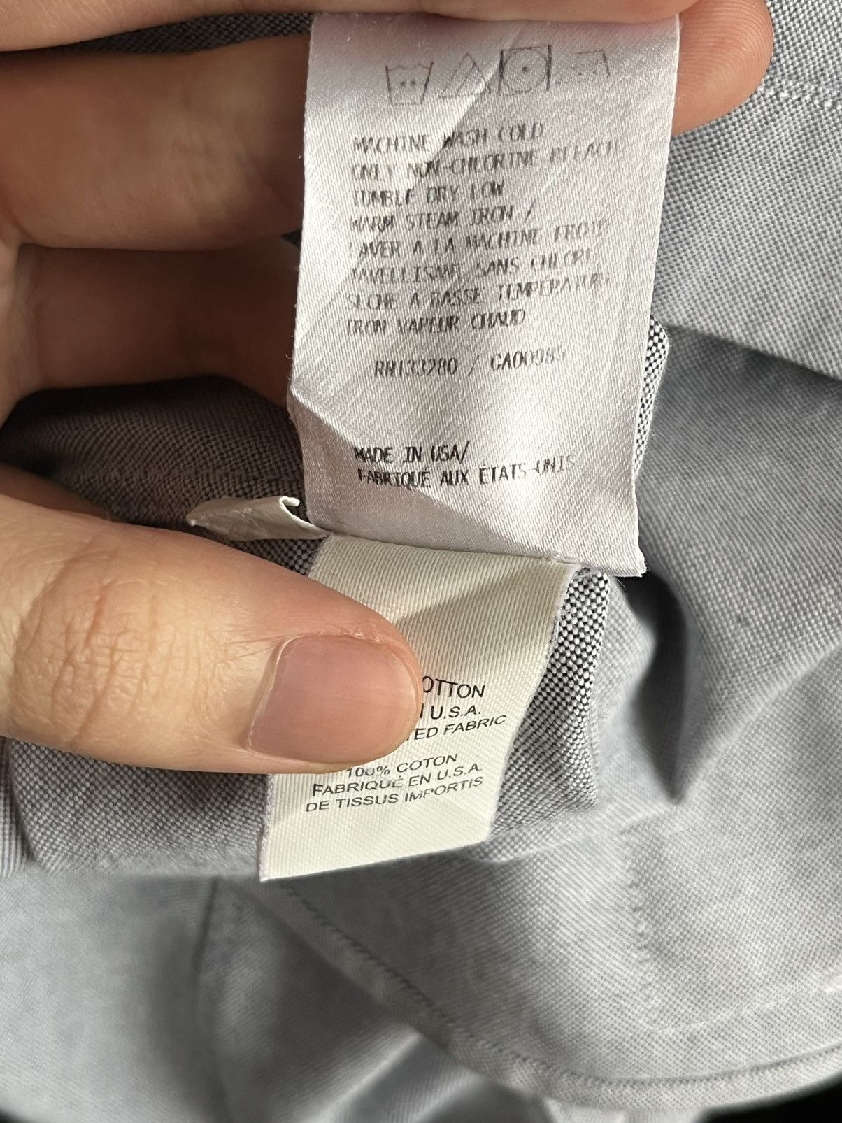 Thom Browne Thom Browne Long Sleeve Shirt Size US S / EU 44-46 / 1 - 11 Thumbnail