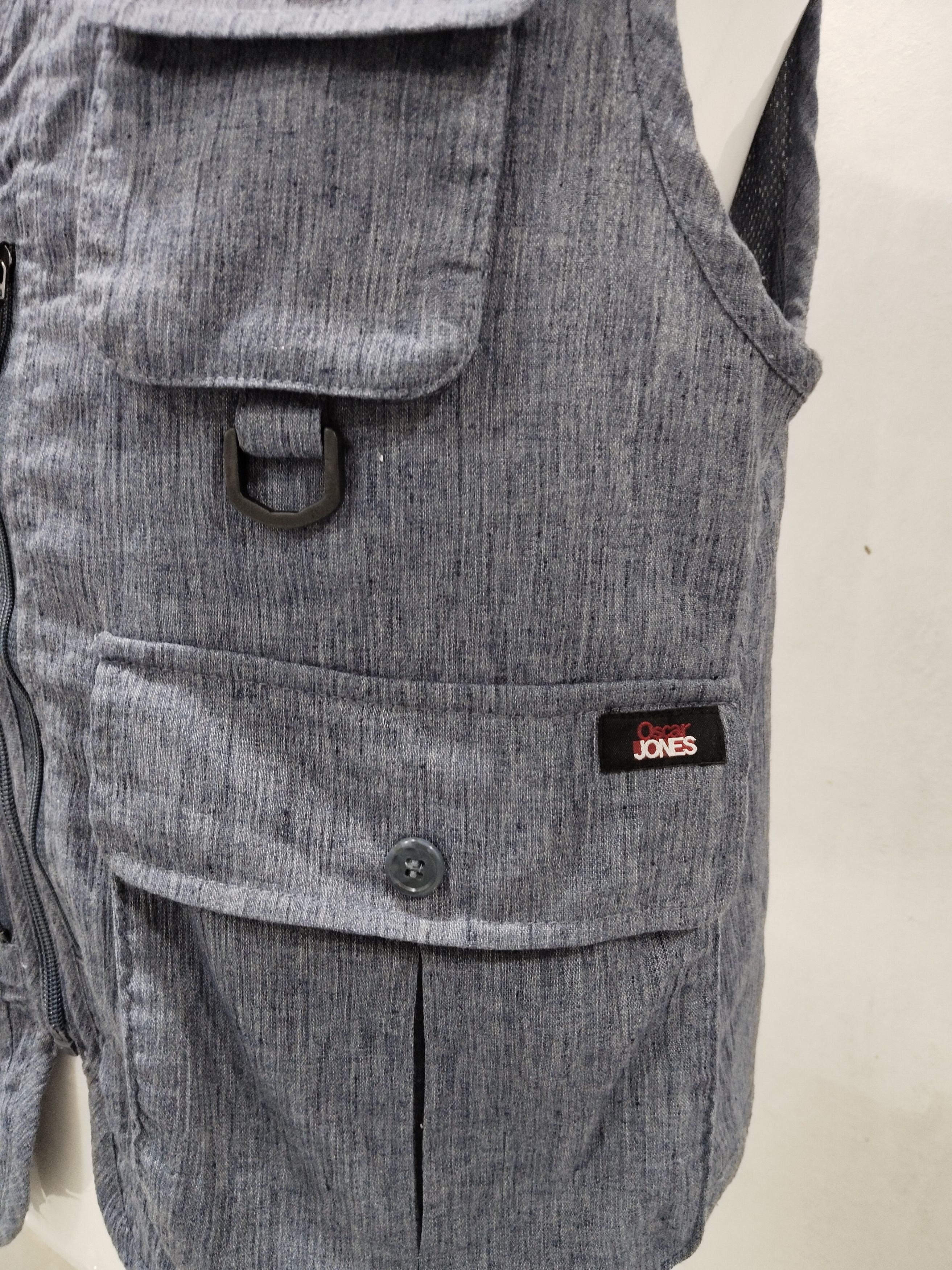 Jack & Jones × Jones New York × Oscar Jacobson Vintage Oscar Jones Tactical Pocket Vest Size US M / EU 48-50 / 2 - 2 Thumbnail
