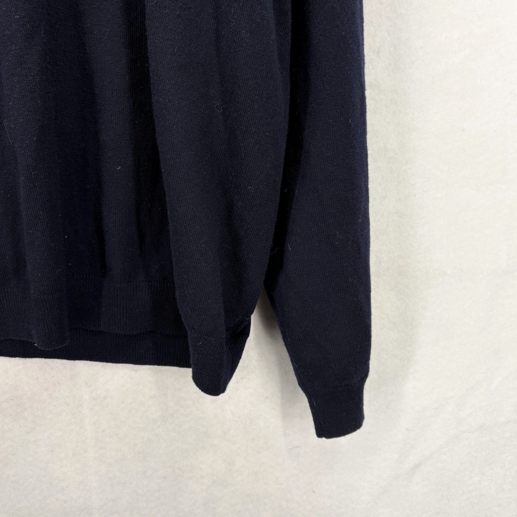 Brooks Brothers Brooks Brothers Sweater Mens XL Blue Merino Wool V Neck Knit Stretch Pullover Size US XL / EU 56 / 4 - 3 Thumbnail