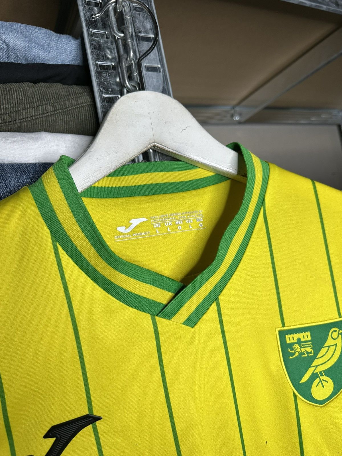 Jerzees Joma Norwich City Home football shirt 2022 - 2023 Size US L / EU 52-54 / 3 - 12 Thumbnail