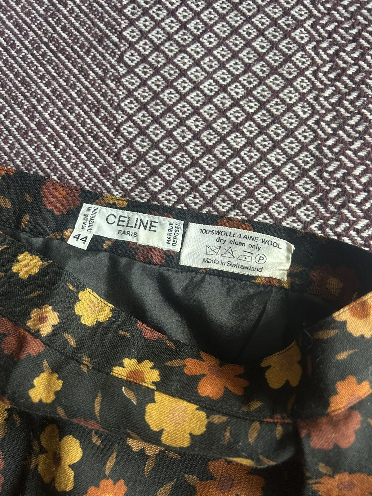 Celine Vintage Celine Midi Skirt Women Luxury Style Size 44 Rare Size 30" / US 8 / IT 44 - 11 Thumbnail