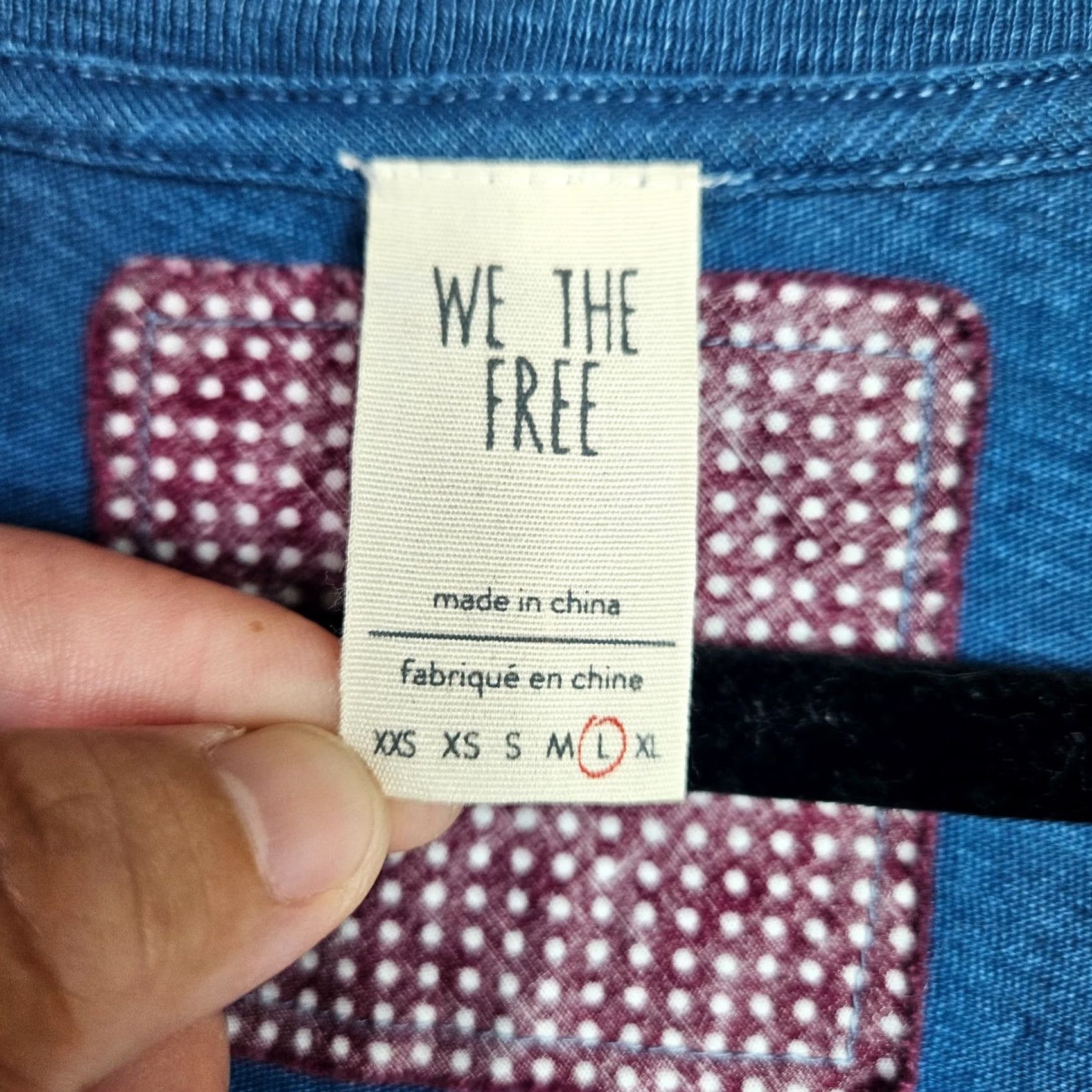 Vintage We The Free Women's V-neck Shibuya Patchwork Top 3/4 Sleeve Size L Size L / US 10 / IT 46 - 7 Thumbnail
