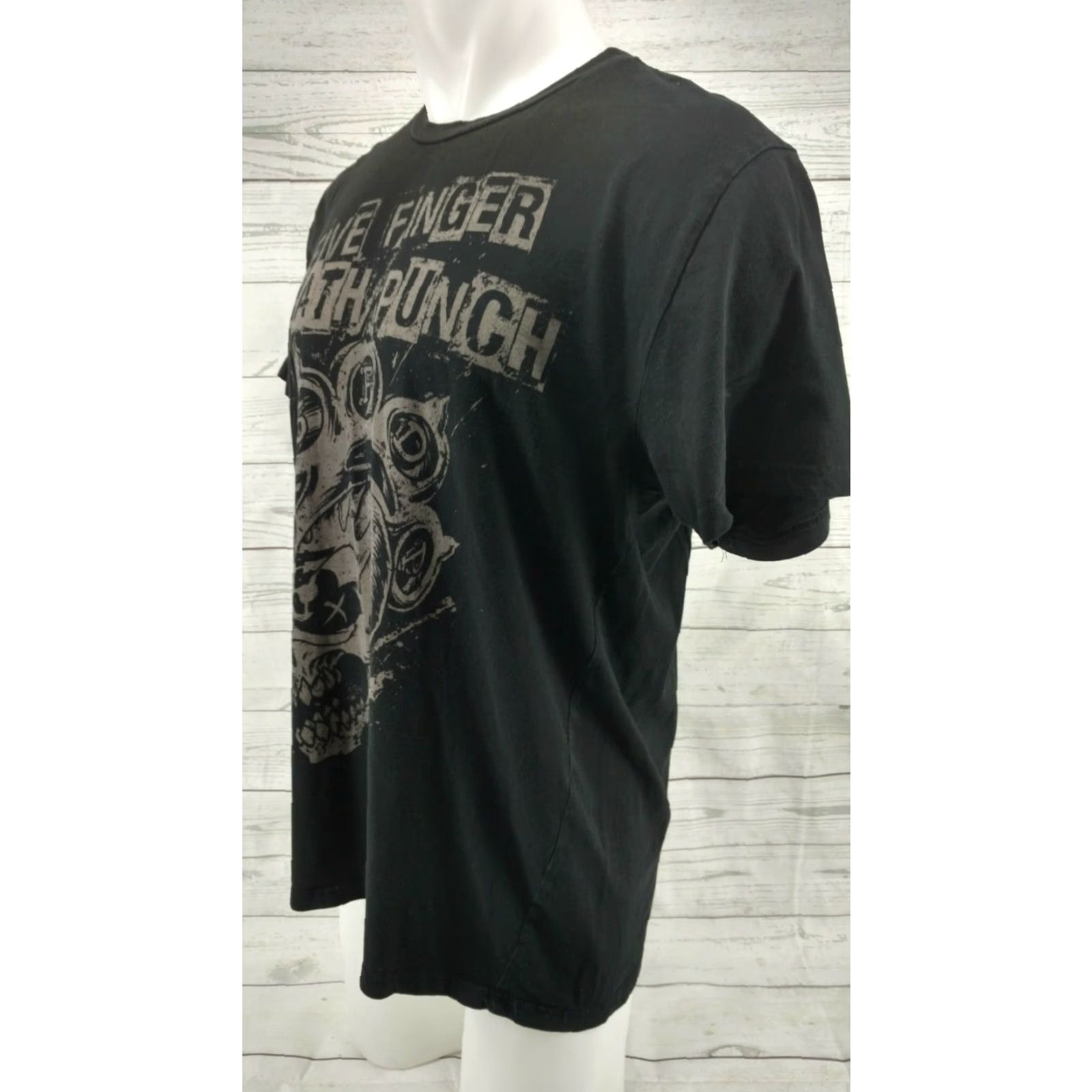 Vintage Rock Me FIVE 5 FINGER DEATH PUNCH Skull T-Shirt Men's XL Heavy Metal Black Skull Graphic Tee Men XL Size US XL / EU 56 / 4 - 3 Thumbnail