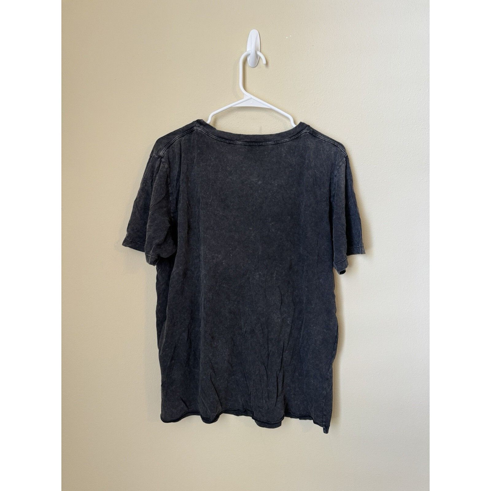 Saint Laurent Paris Saint Laurent Destroyed Logo Print Washed Tee Shirt Grey Med Size US M / EU 48-50 / 2 - 5 Thumbnail
