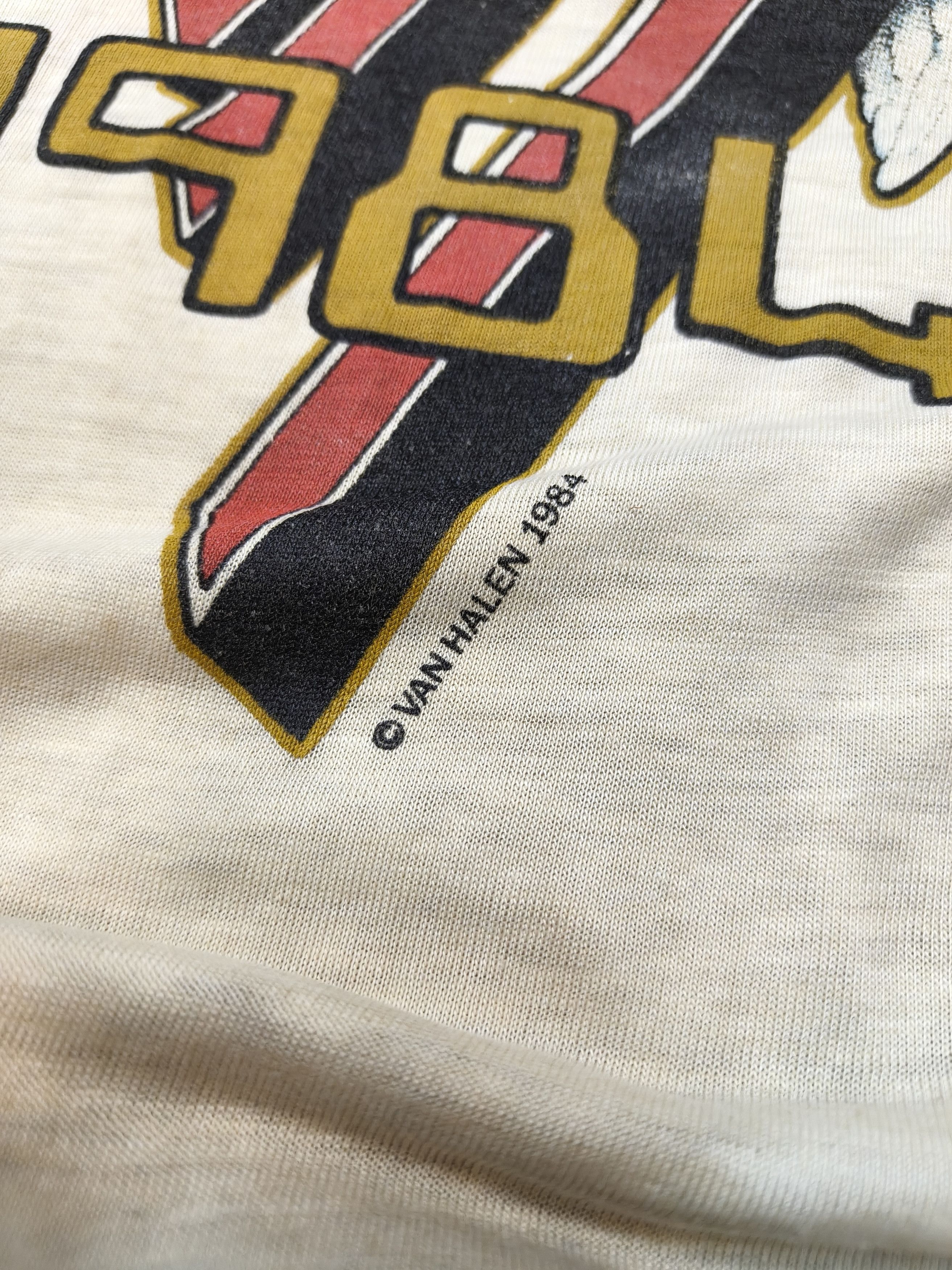 Band Tees Vintage 80's Van Halen Band Tour Smoking Baby Longsleeve 3Q Size US L / EU 52-54 / 3 - 3 Thumbnail